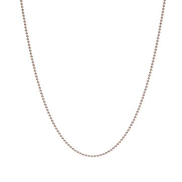 iz-el Silberkette Kette Rosegold Kugelkette - Basic Halskette, 925 Sterling Silber