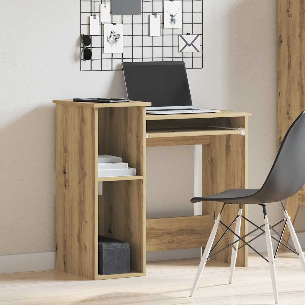 vidaXL Schreibtisch Schreibtisch mit Regal Artisan-Eiche günstig online kaufen
