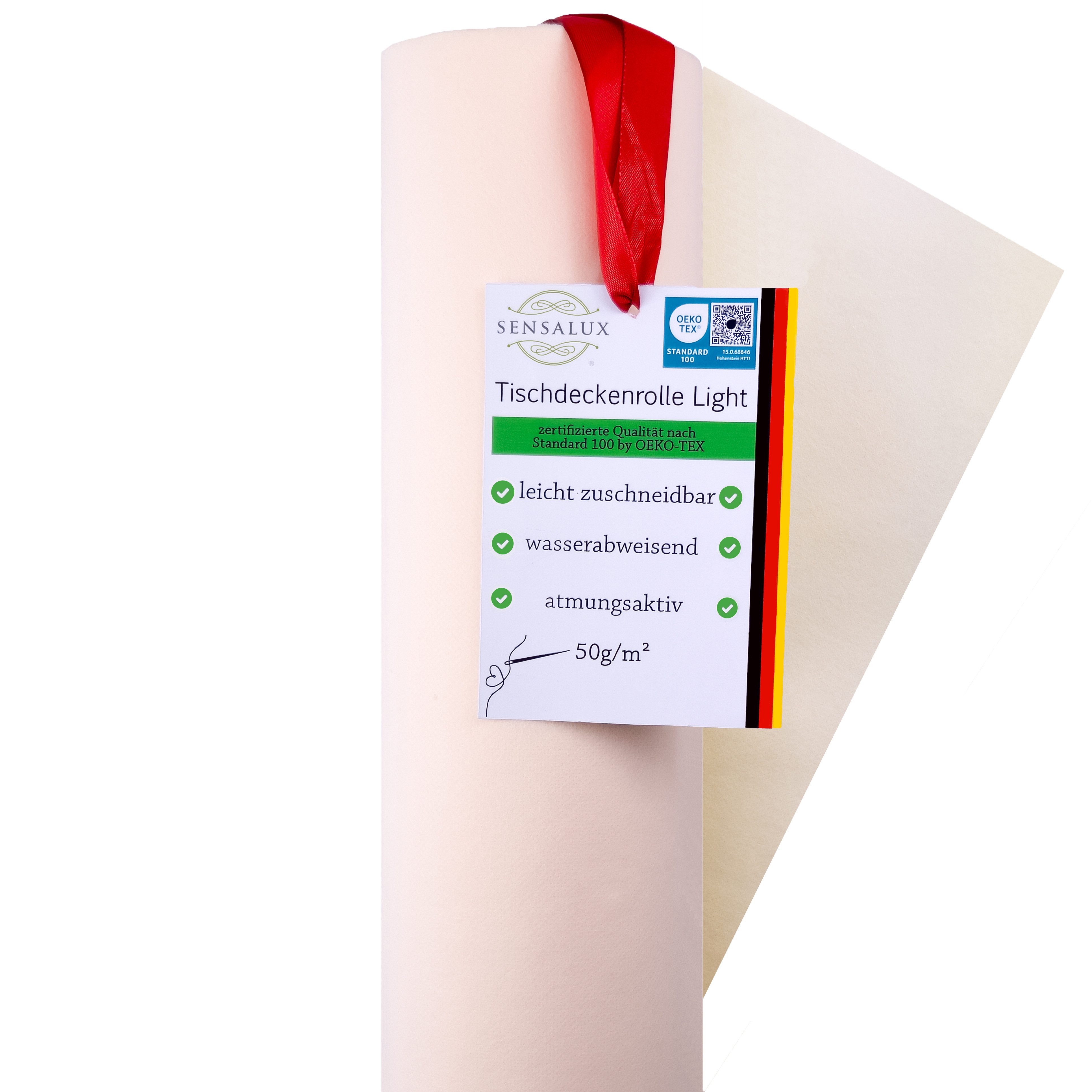 Sensalux Tischdecke Sensalux light Tischdeckenrolle 1,10m x 25m creme günstig online kaufen