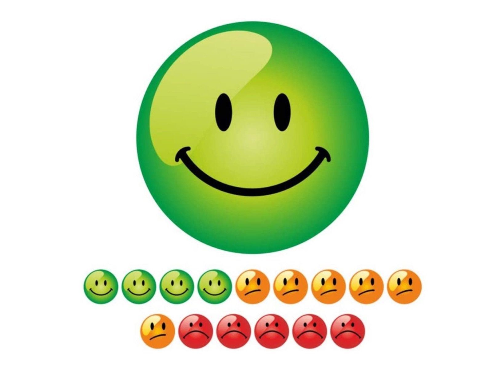 LK Trend & Style Sticker 1104 lächelnde Gesichter als Aufkleber, tolle Aufkleber mit Lerneffekt, Lustige kleine Gesichter zum Aufkleben