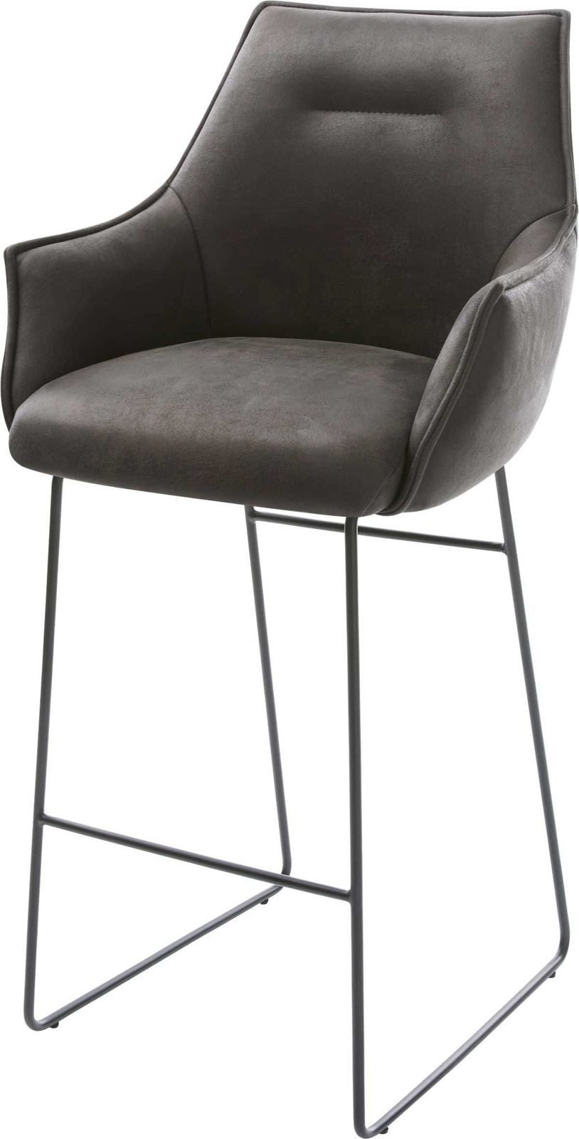 DELIFE Barhocker Alja-Flex, Kufengestell Metall Schwarz günstig online kaufen