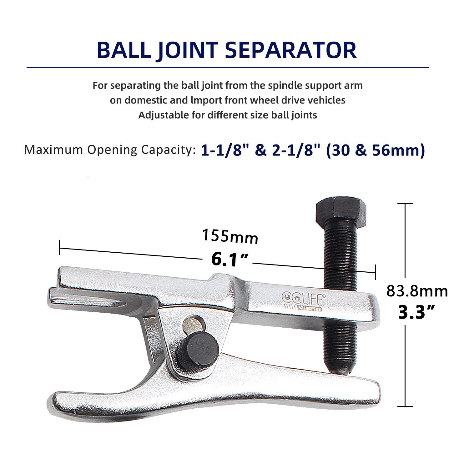 CCLIFE Kugelgelenkabzieher 5tlg Spurstangenkopf Kugelgelenk Abzieher Set Ausdrücker