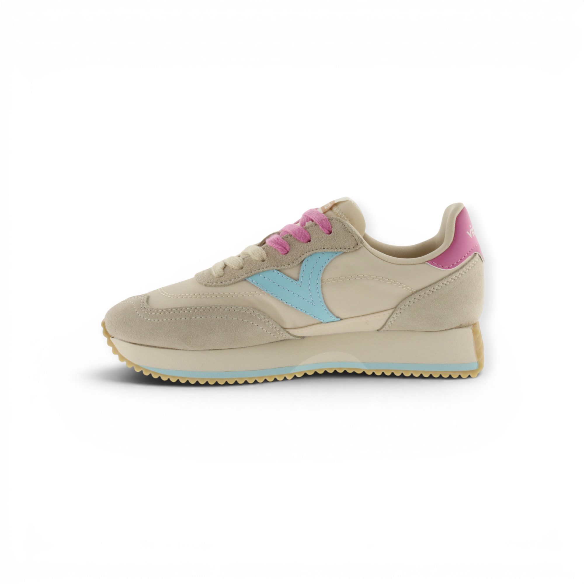 Victoria Cosmos Multicolor (Nylon/Veloursleder) - beige Damen Sneaker