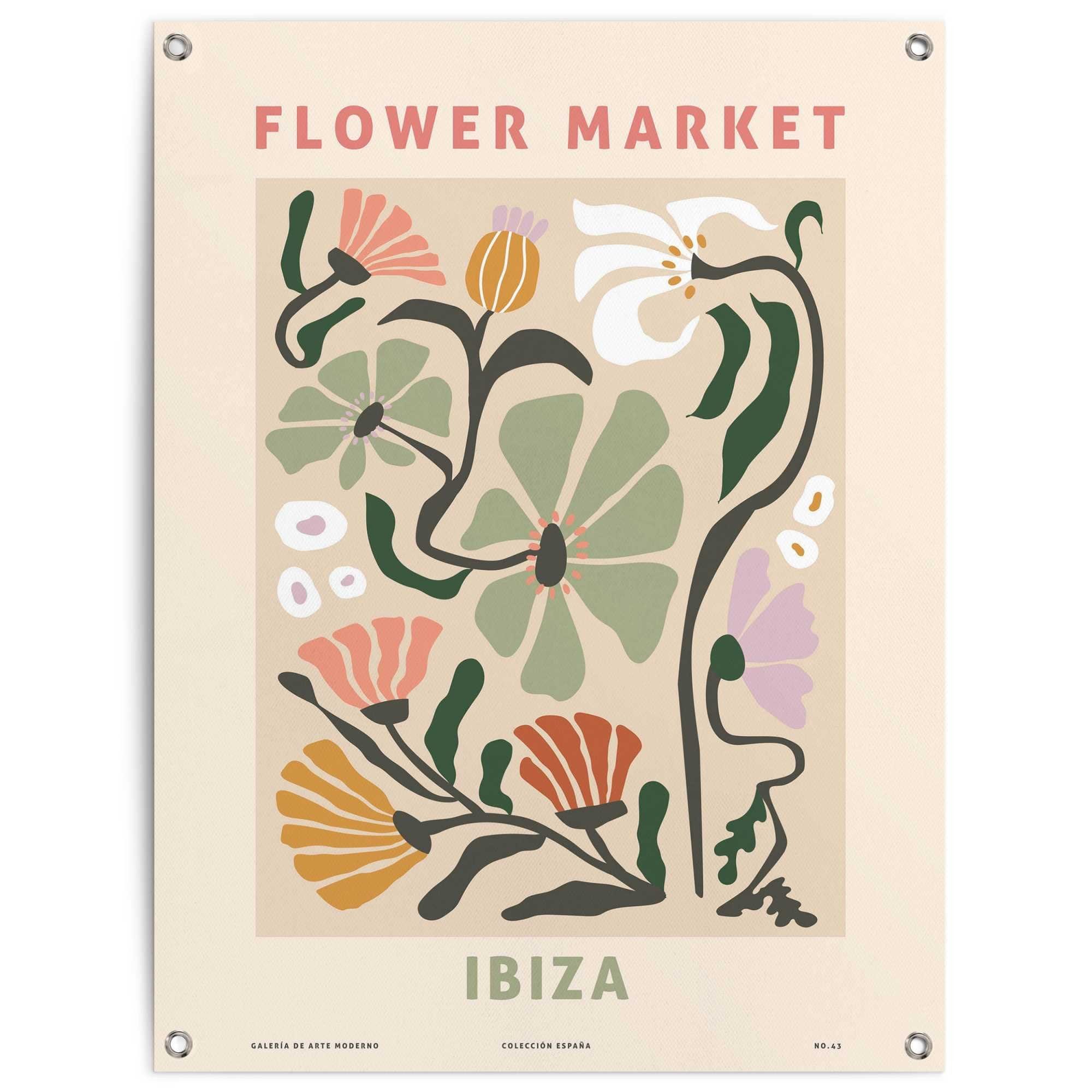 Reinders! Poster Flower Market, Outdoor für Garten oder Balkon