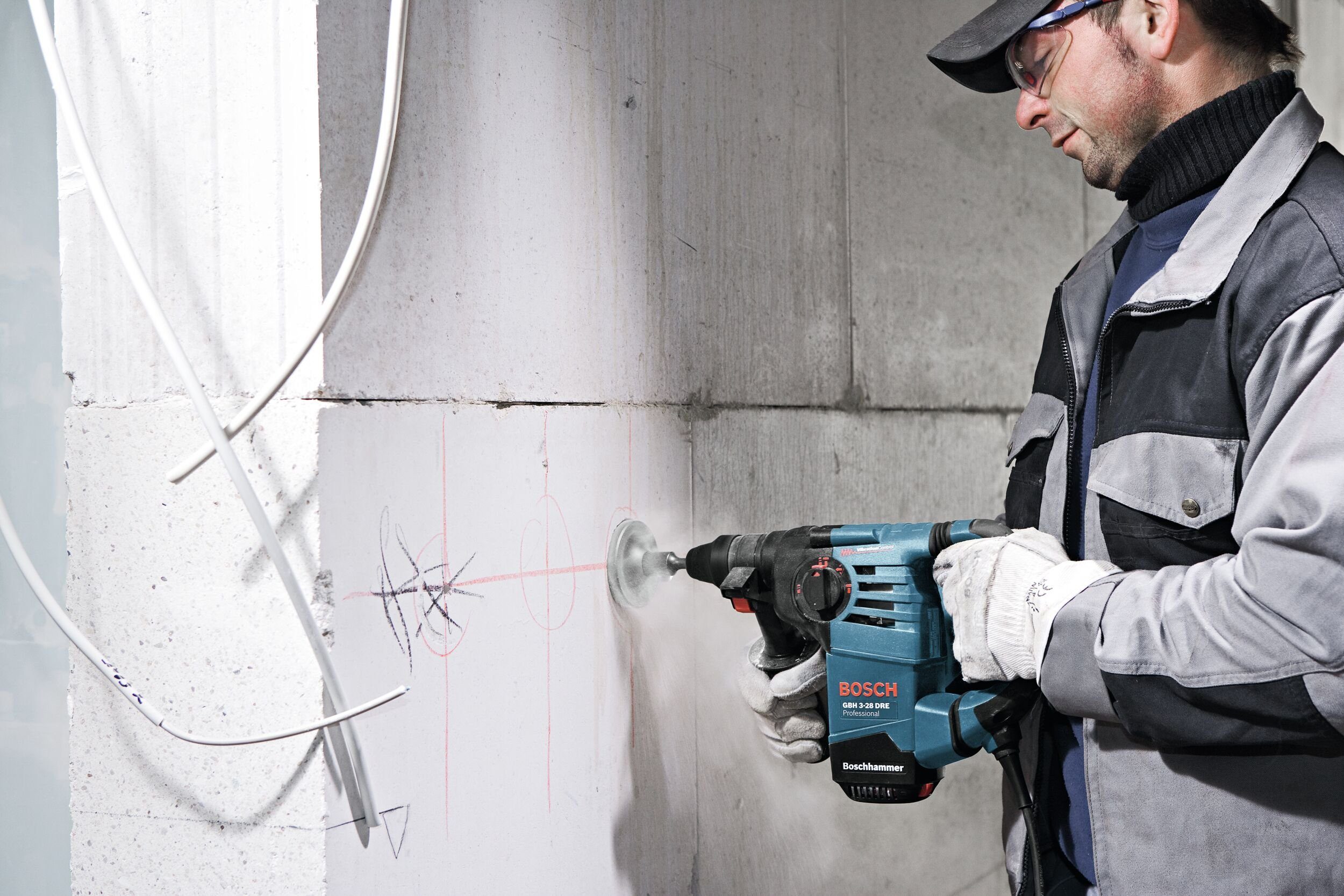 Professional GBH 3-28 V, im 230 Handwerkerkoffer - SDS plus DRE, Mit Bohrhammer Bosch