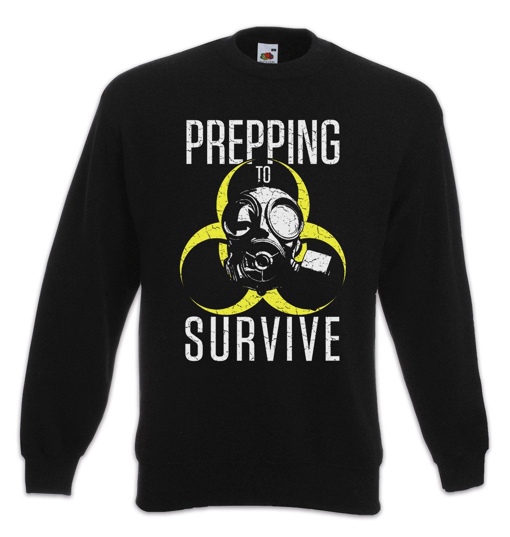 Sweatshirt Prepping To Survive Sweatshirt Prepper Survival Apokalypse Logo