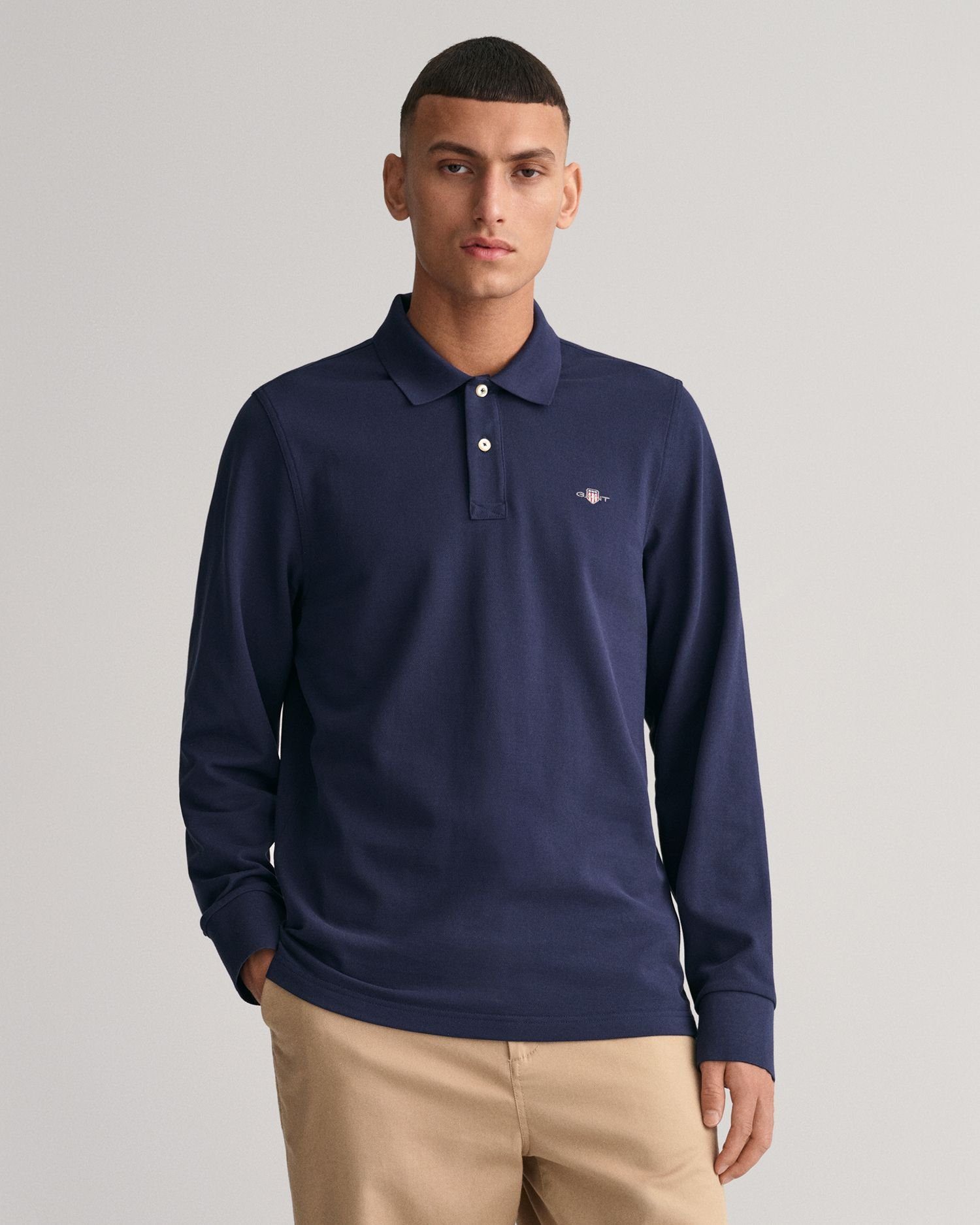 Gant Langarm-Poloshirt günstig online kaufen