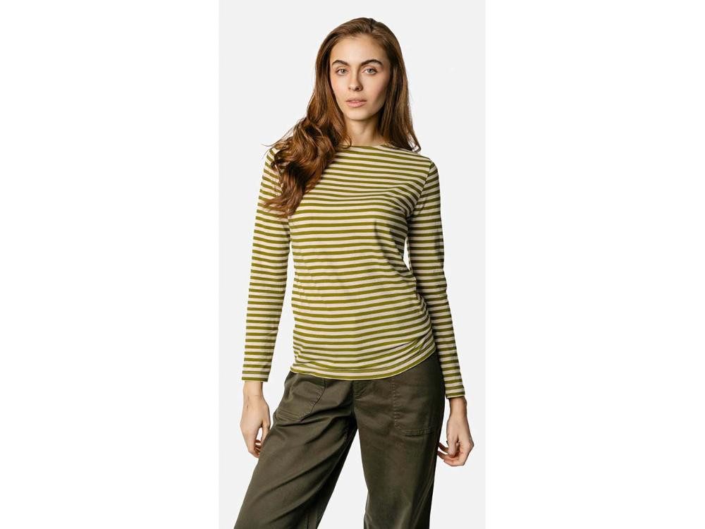LIVING CRAFTS Langarmshirt Living Crafts Bio-Damen-Langarmshirt 'SINIA' mit U