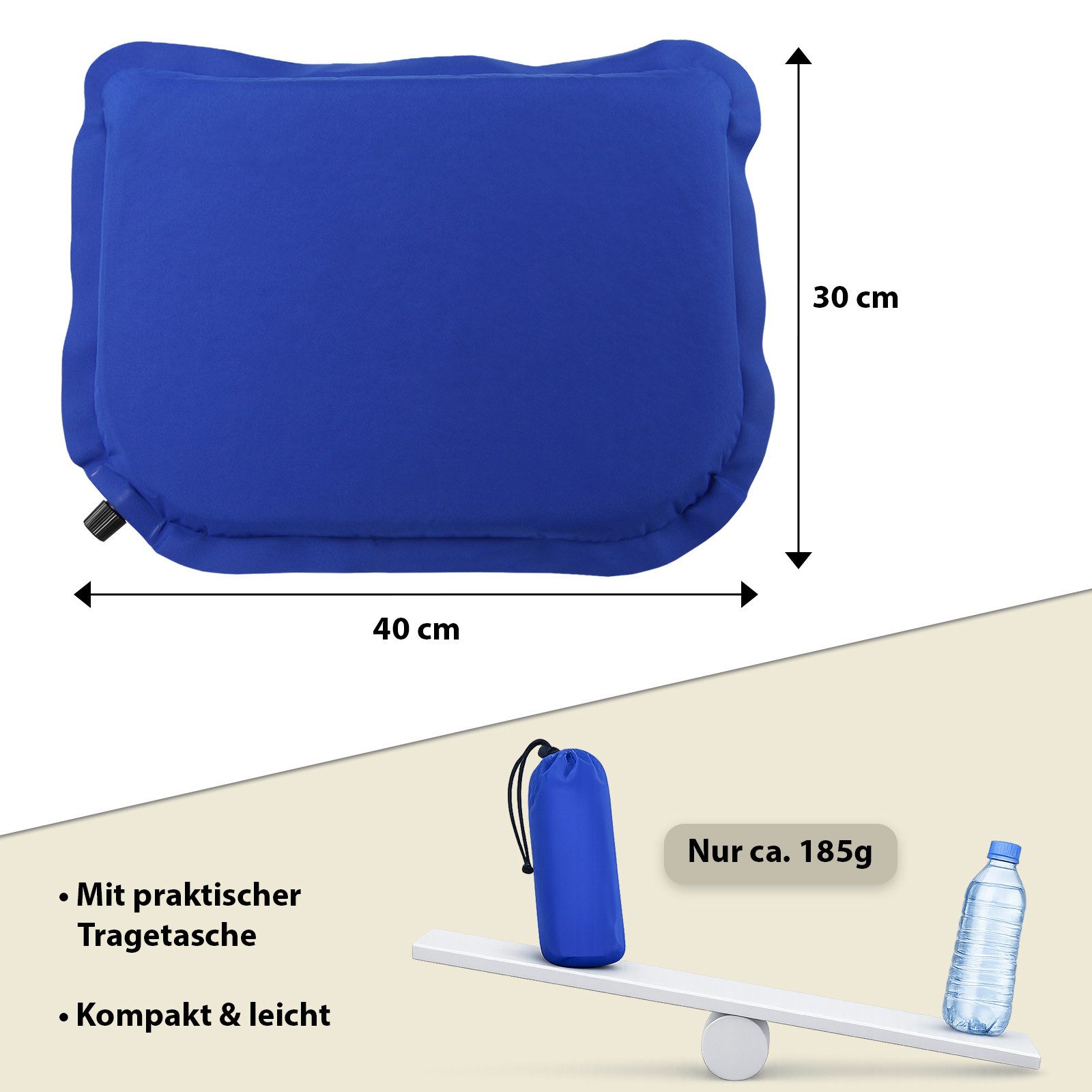ALPIDEX Thermositzkissen ALPIDEX selfinflating Sitzkissen Thermokissen 40 x 30 x 3,8cm – Bild 3 von 5