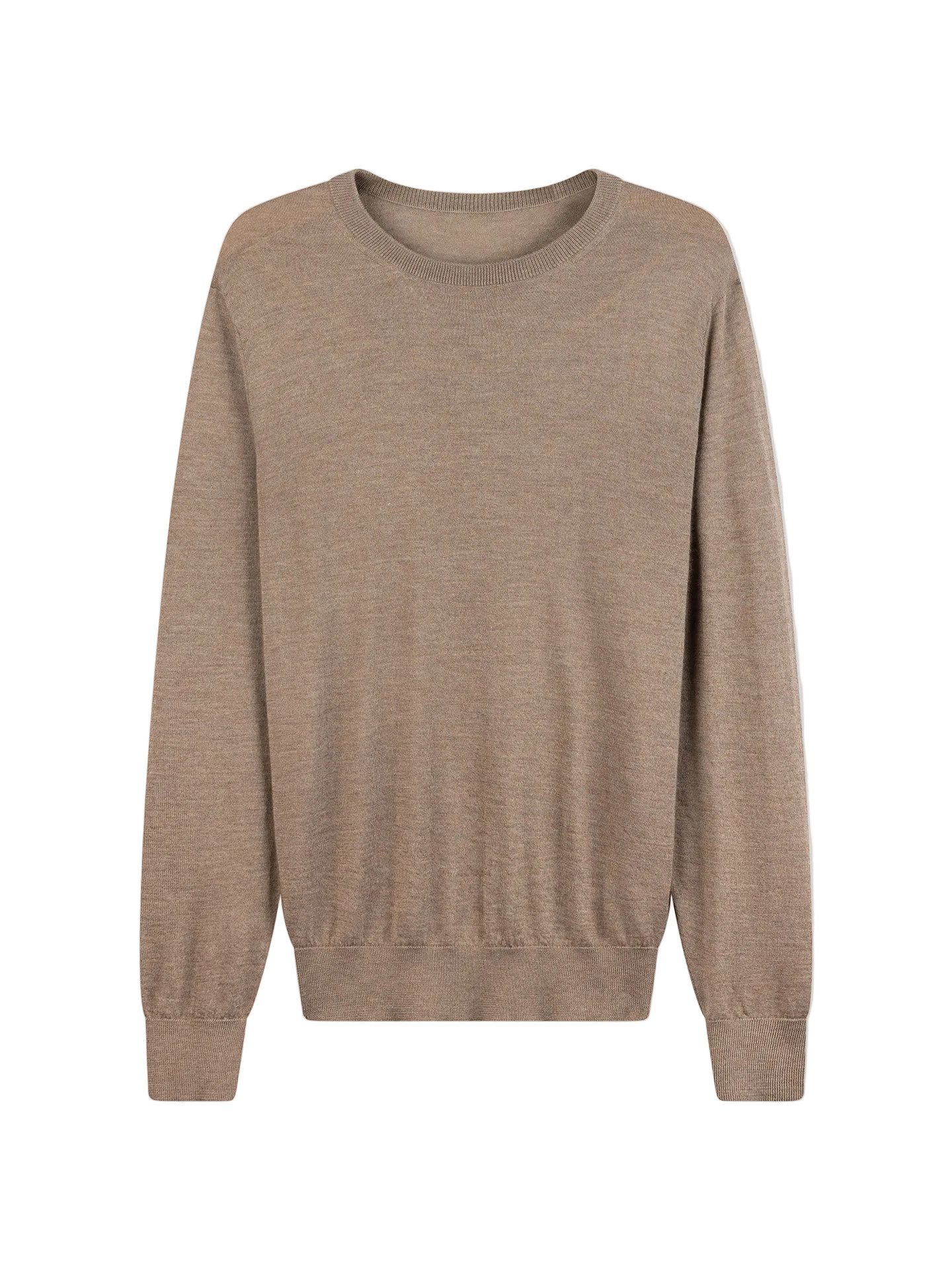 Rundhalspullover Kaschmir-Seide Pullover mit Rundhalsausschnitt