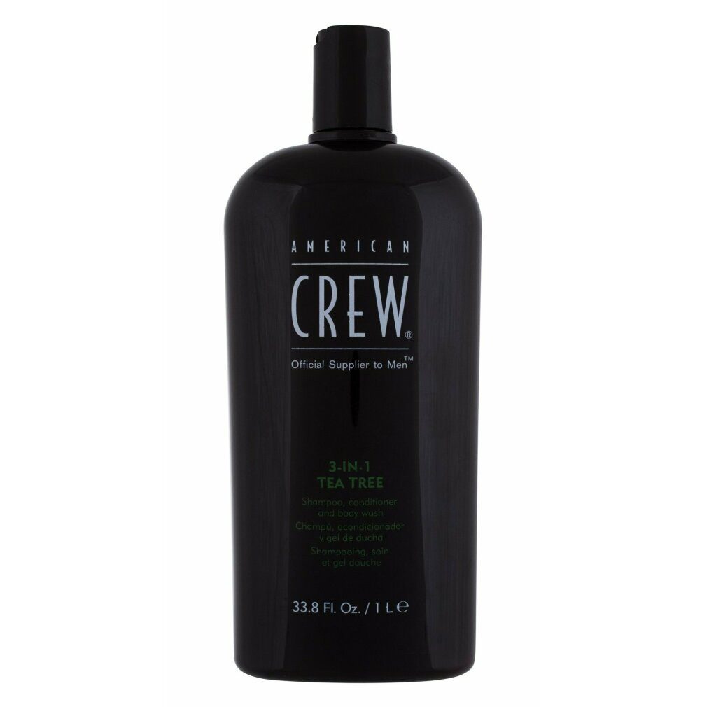 AMERICAN Haarspülung Crew 3-In-1 Tea Tree Shampoo/Conditioner/Body Wash 1000ml