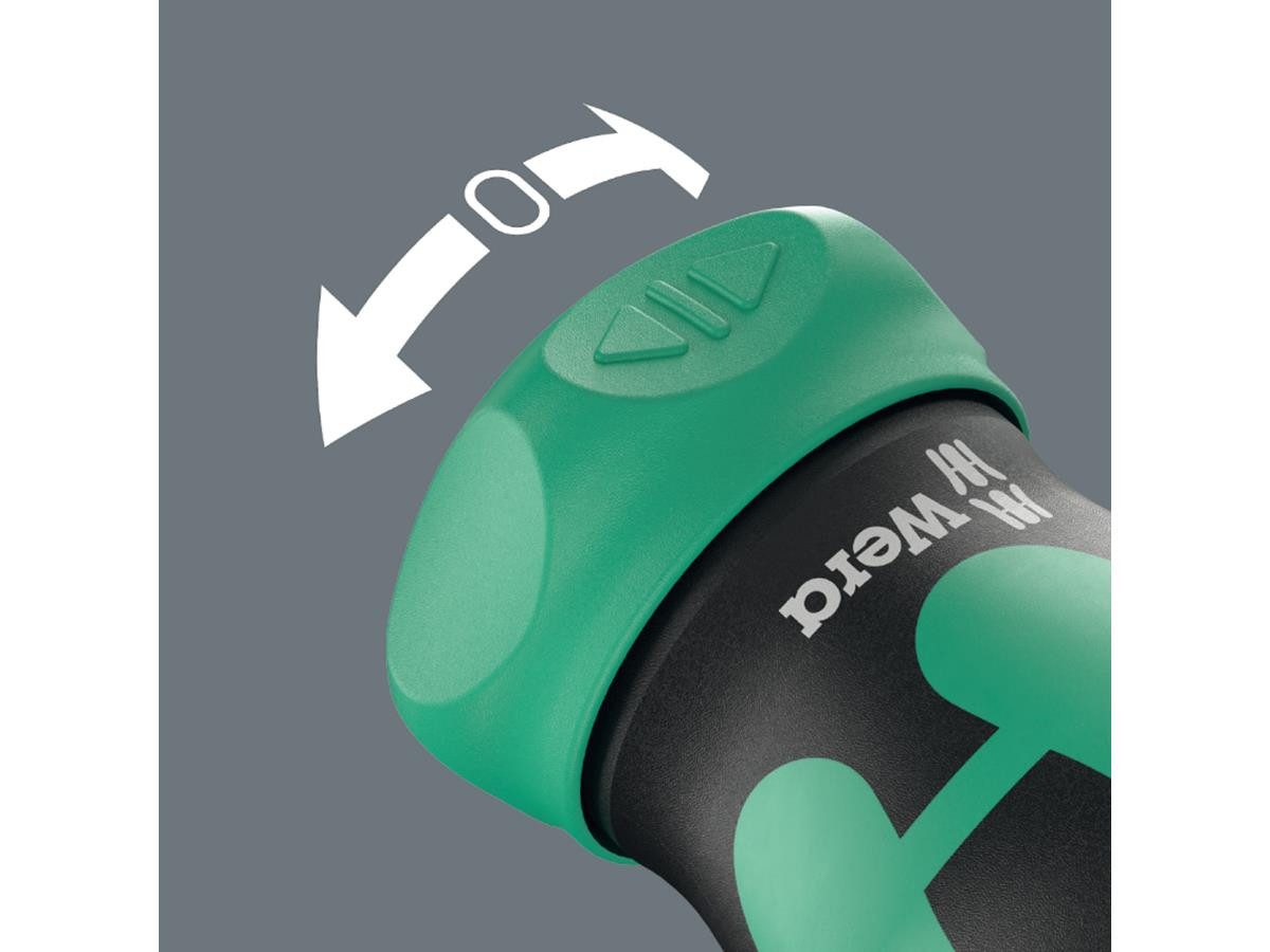Wera Schraubendreher KK Stubby Magazin RA 4, (Set), 6-teilig, im Griff integrierte Ratsche, mit 6 Bits im Magazin