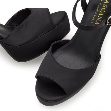 LASCANA Belle Affaire High-Heel-Sandalette Sandale, erotisch offener Schuh mit Peep-Toe und mit Plateau