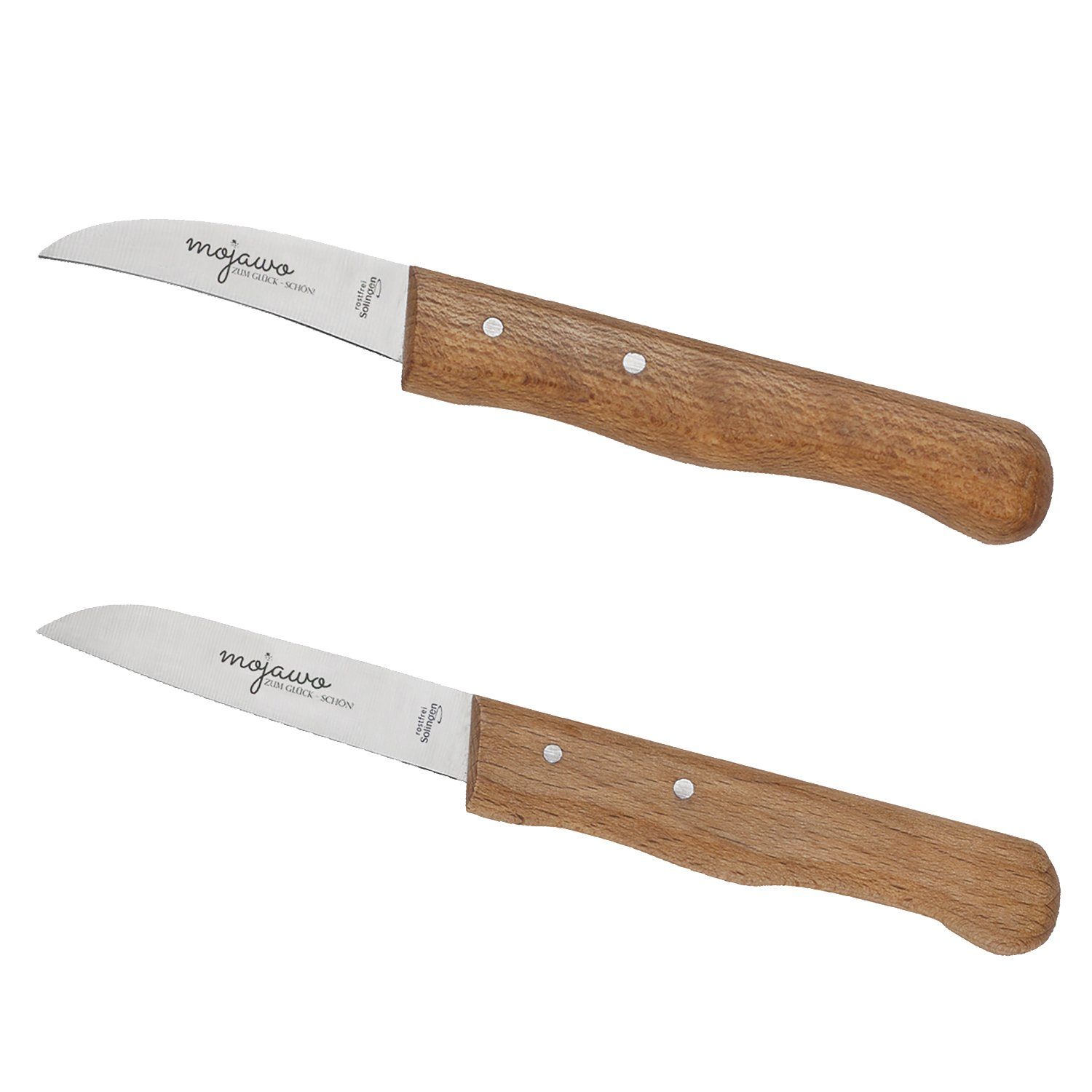 Mojawo Steakmesser Mojawo® 2'er Set Küchenmesser Schälmesser Messer  Allzweckmesser Zöppken Qualität Solingen