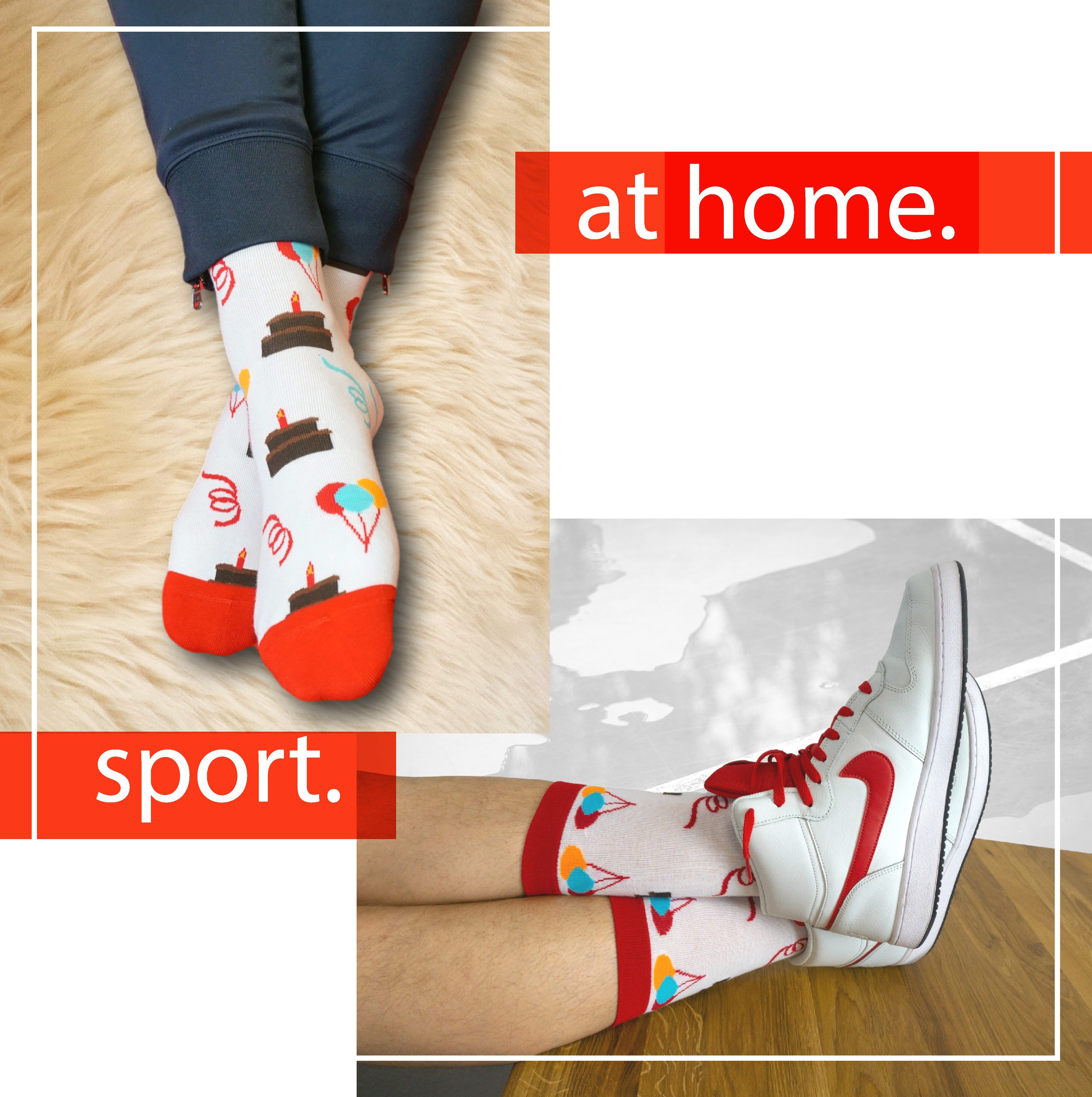 TwoSocks Freizeitsocken Party Socken lustige Socken Herren & Damen, Einheitsgröße