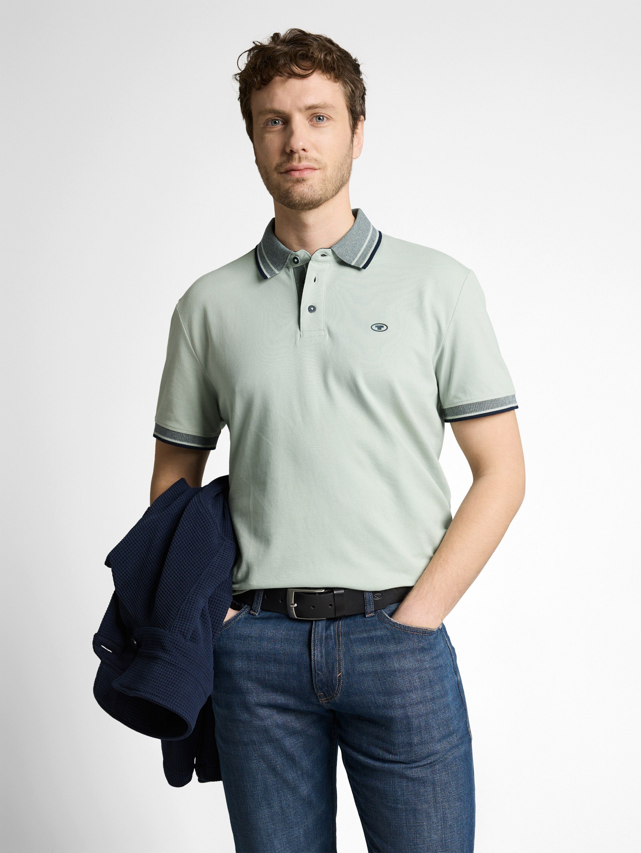 TOM TAILOR Poloshirt mit Logo Print