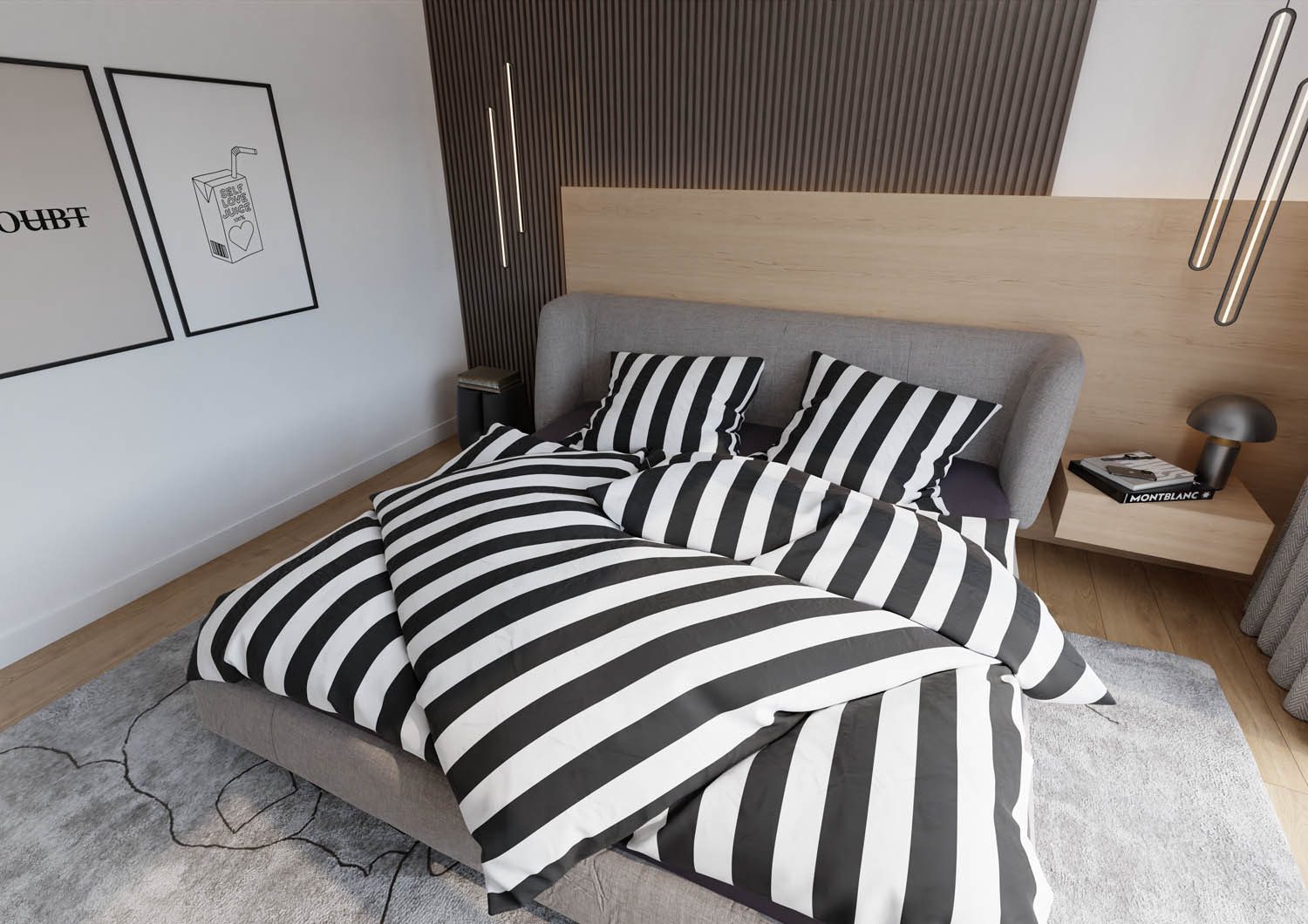 BETTWAESCHE-MIT-STIL Bettwäsche Mako Satin Bettwäsche Blockstreifen, Mako-S günstig online kaufen