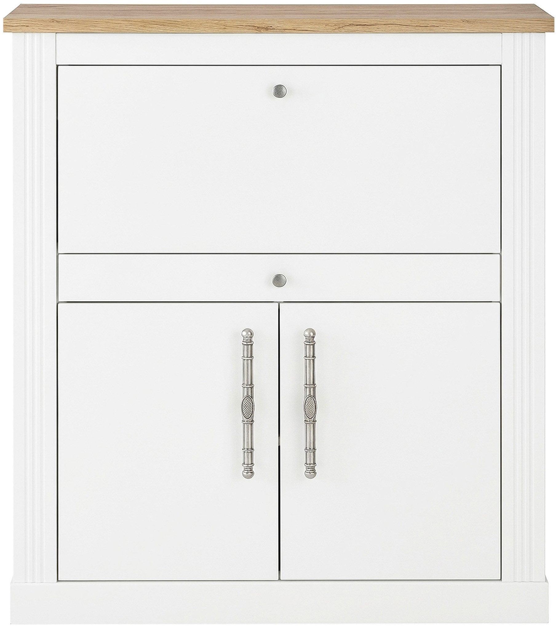 OTTO home Sekretär Westminster, PC-Schrank mit klappbarer Tischplatte, Schreibtisch, Home-Office-Schreibtisch, Monitor-/Laptopfach, mit Kabelkanal