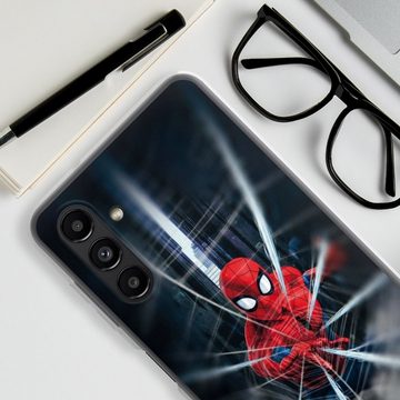 DeinDesign Handyhülle Marvel Kinofilm Spider-Man Webs In Action, Samsung Galaxy A13 5G Silikon Hülle Bumper Case Handy Schutzhülle