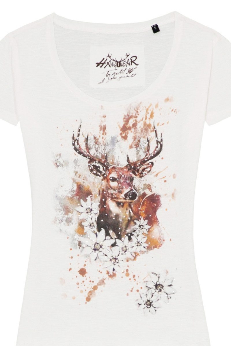 Hangowear Trachtenshirt Trachtenshirt Damen - GOLDIE - offwhite günstig online kaufen