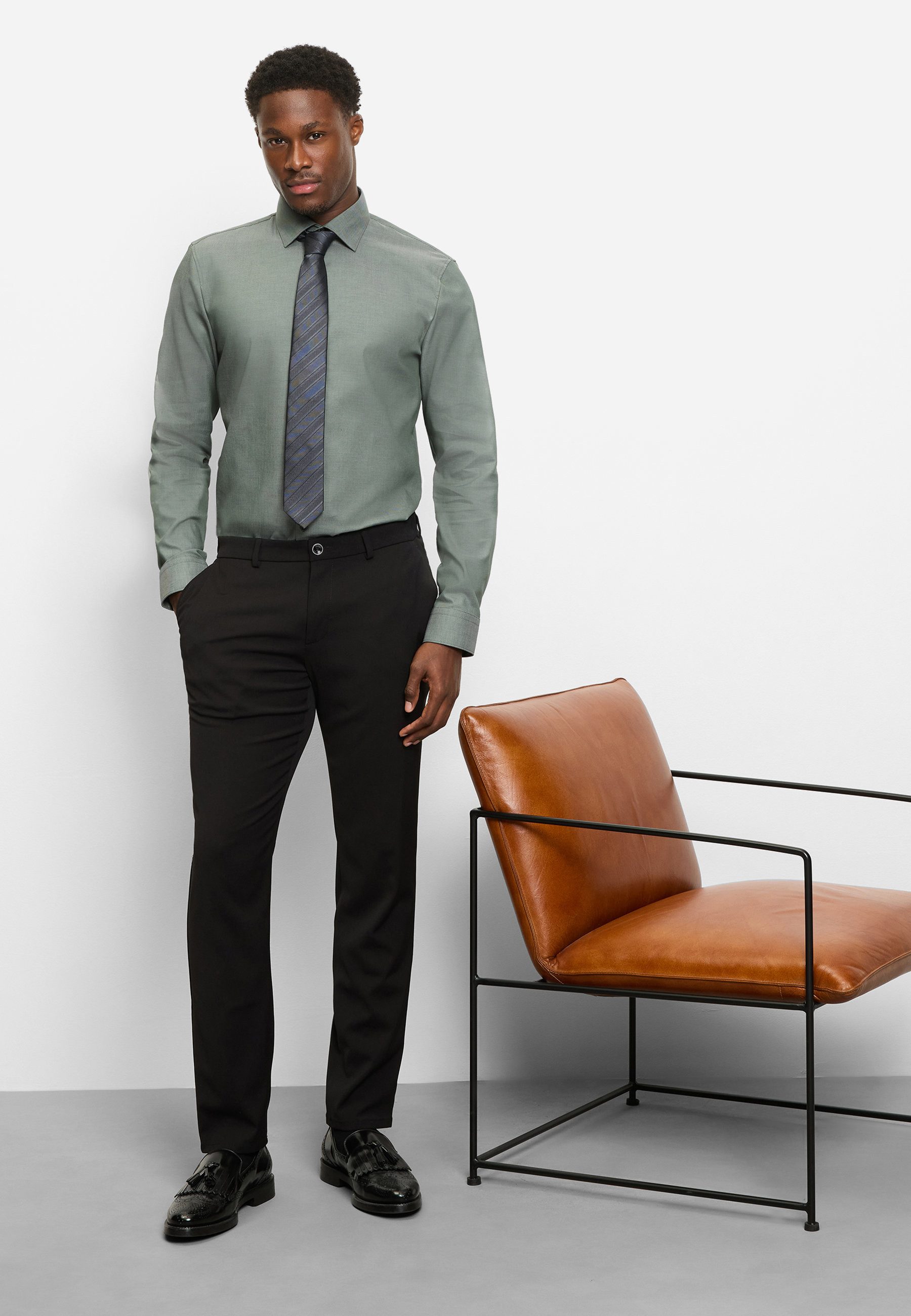 OLYMP Businesshemd OLYMP No. Six, Super Slim, New York Kent mit extra langem Arm