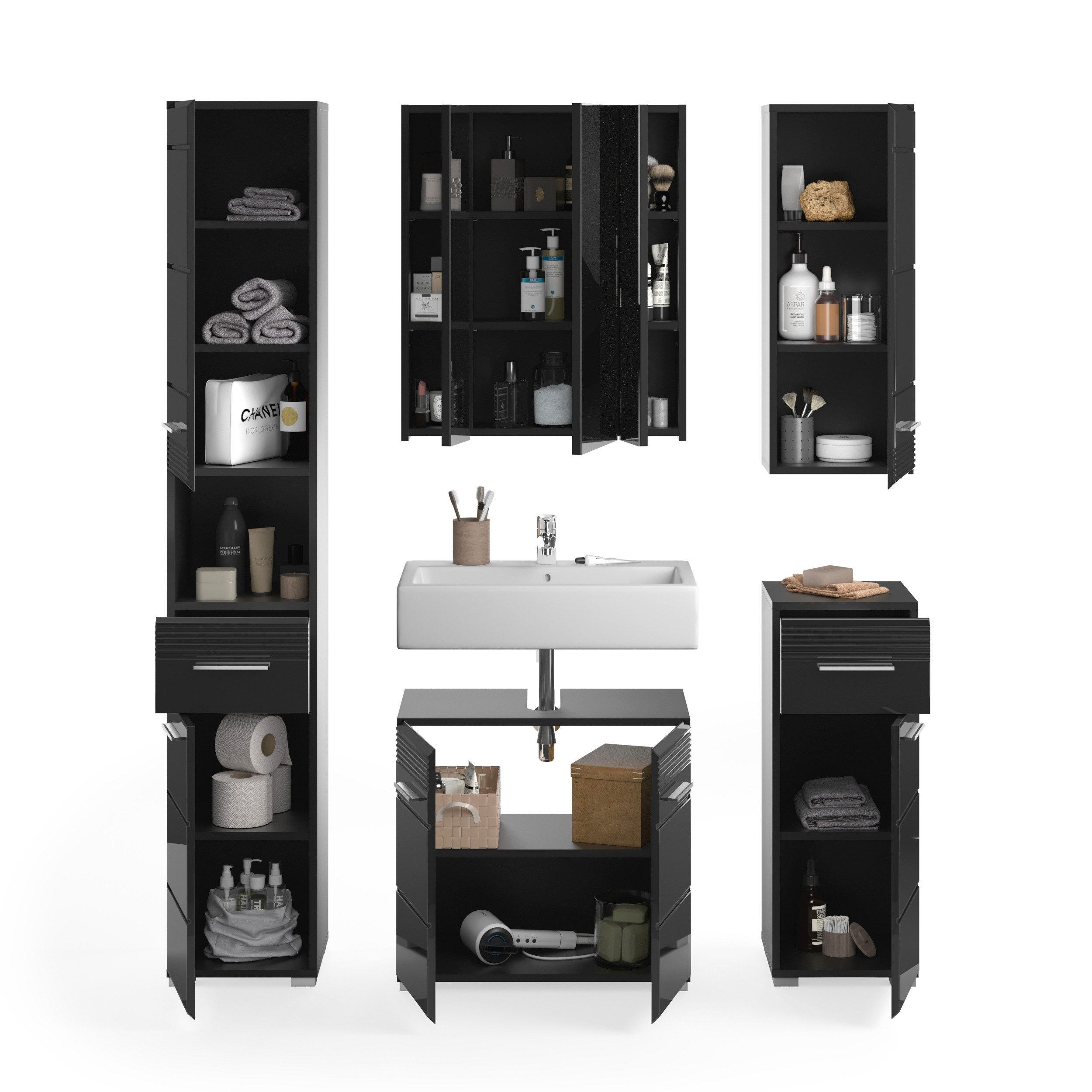 xonox.home Badezimmer-Set Linus, (6tlg. Set inkl. günstig online kaufen