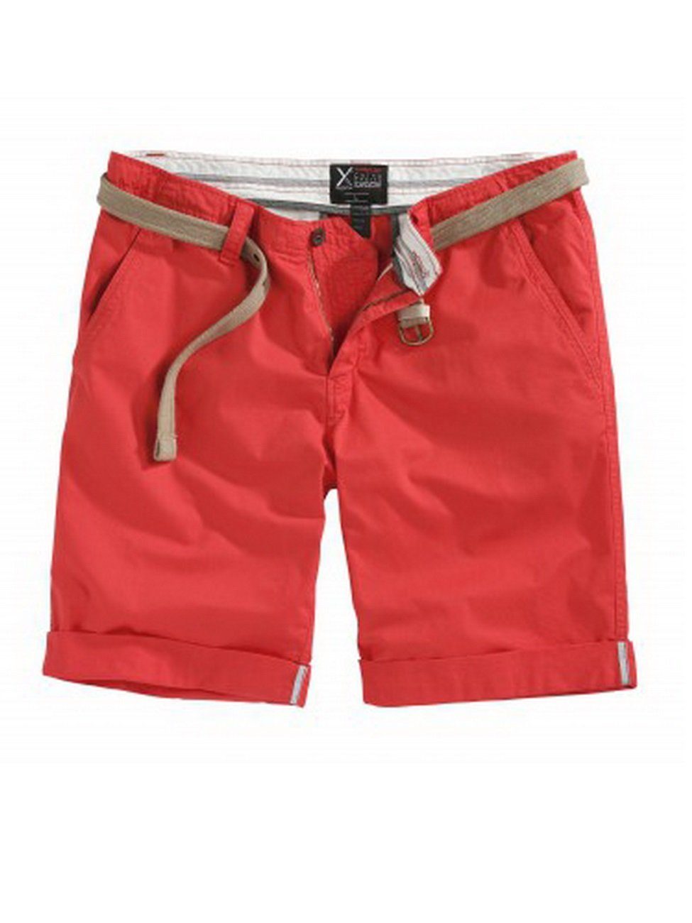 Surplus Raw Vintage Shorts Chino Short aus 100% Baumwolle Rot (7)