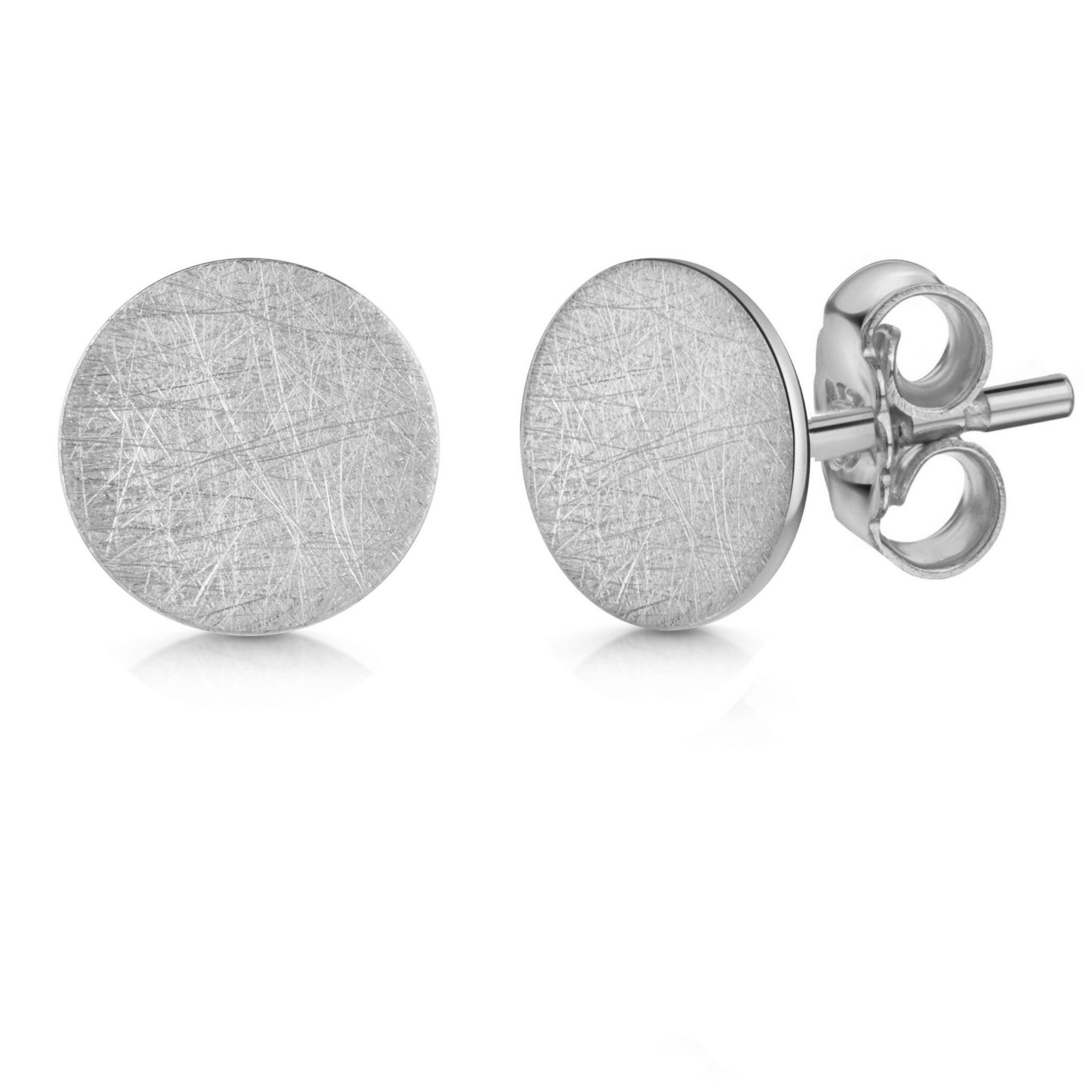 Firetti Paar Ohrstecker Schmuck Geschenk Silber 925 Ohrringe Kreis rund, Made in Germany