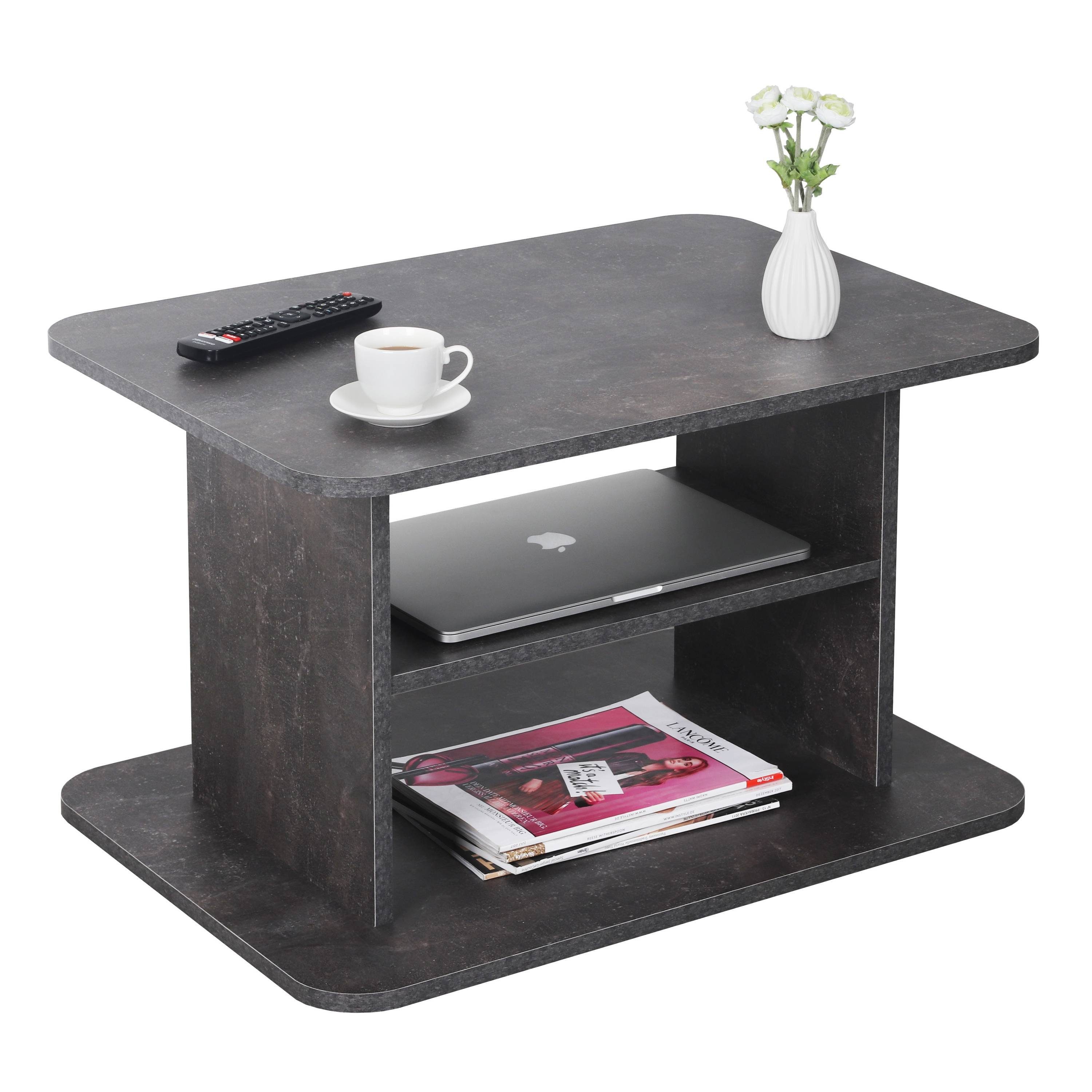 RICOO Couchtisch WM094-BG, Sofatisch mit Stauraum günstig online kaufen