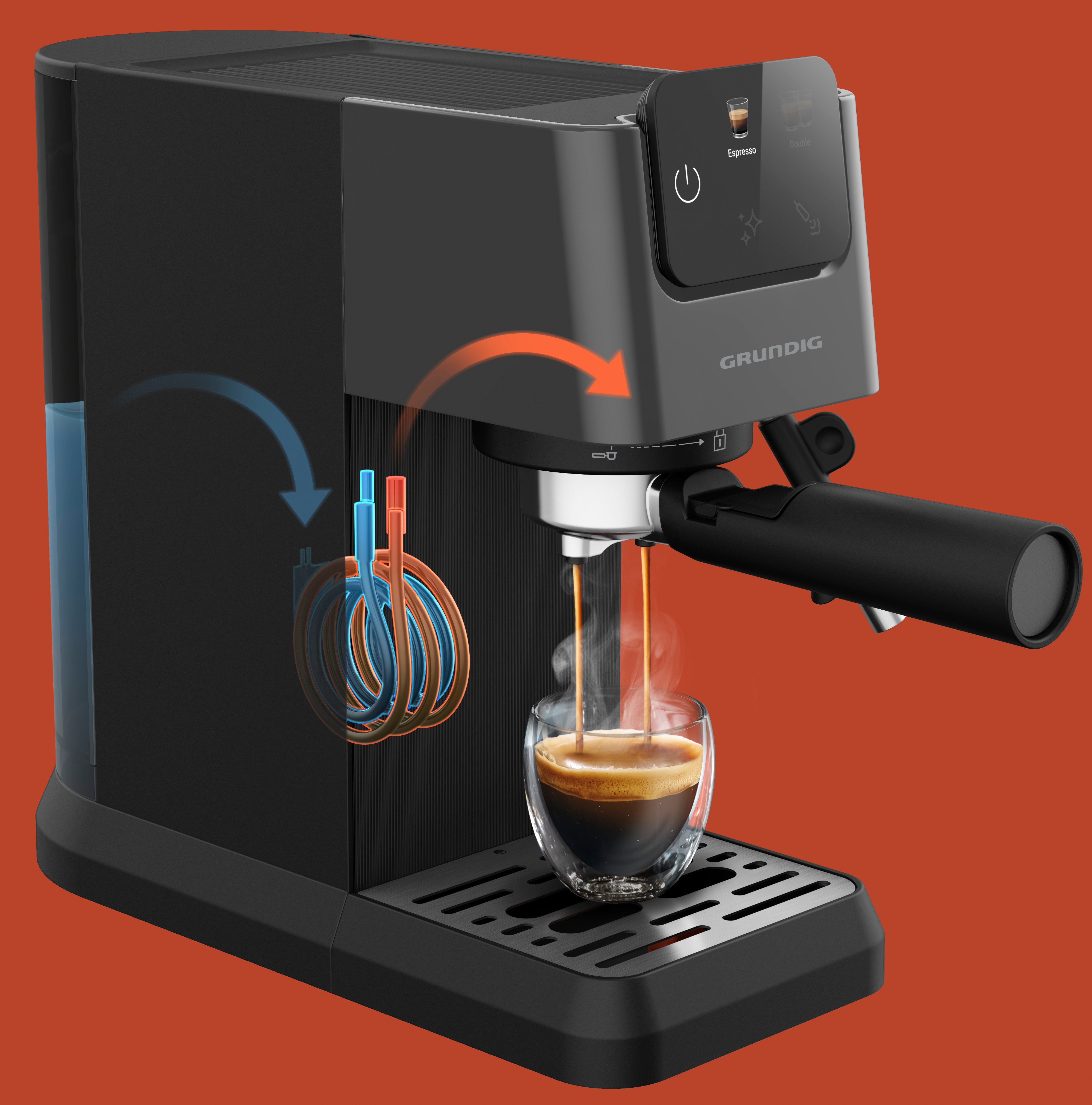 Grundig Espressomaschine KSM 4330, mit Touch-Display