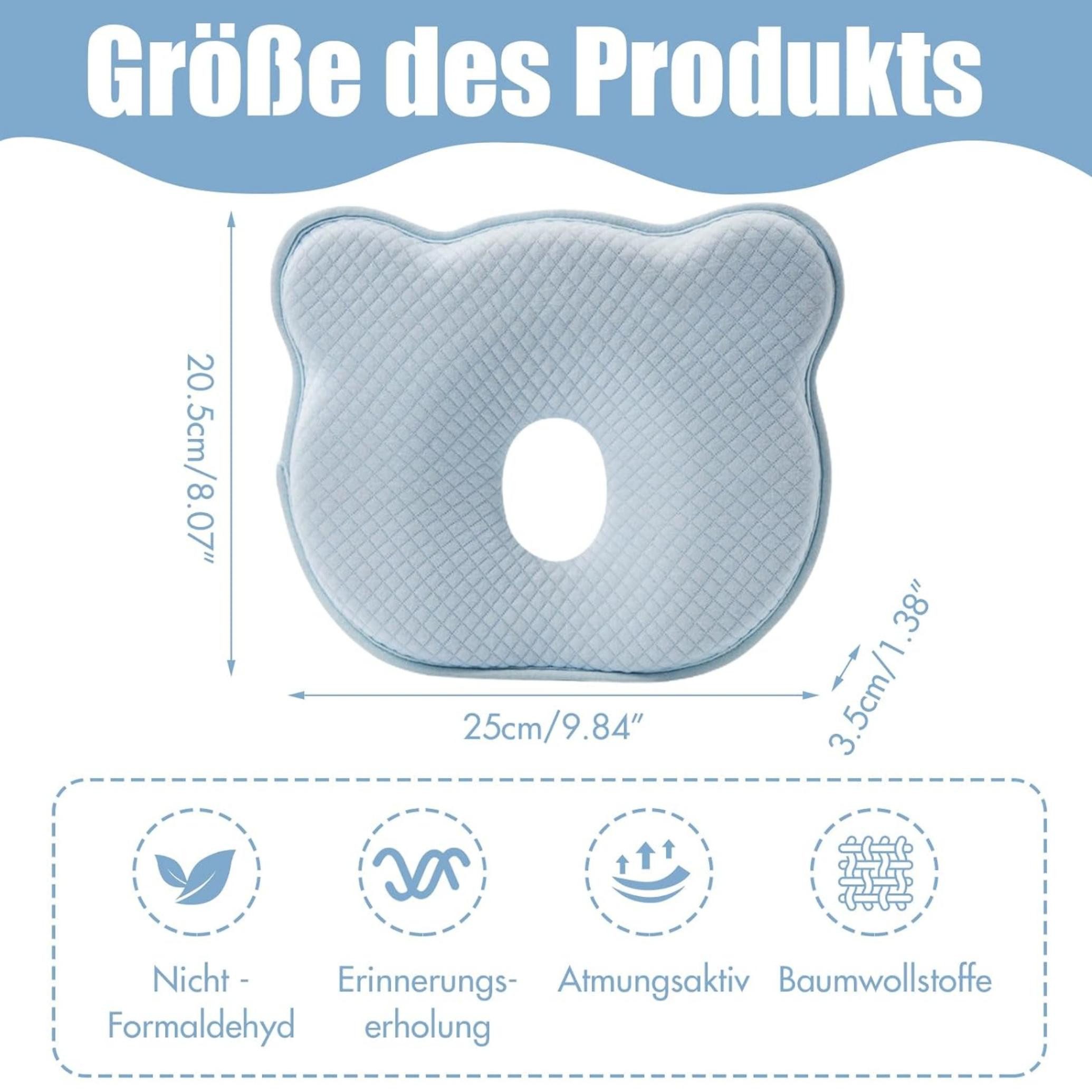 Coonoor Babykissen Babykopfkissen zur Vorbeugung von schrägen Kopfverformun günstig online kaufen