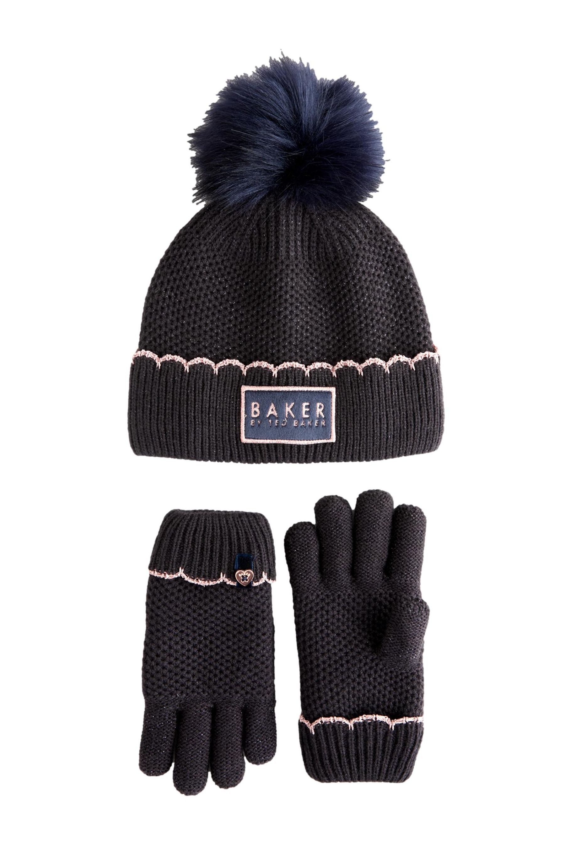 Bommelmütze Baker by Ted Baker Beanie und Handschuhe, Mädchen