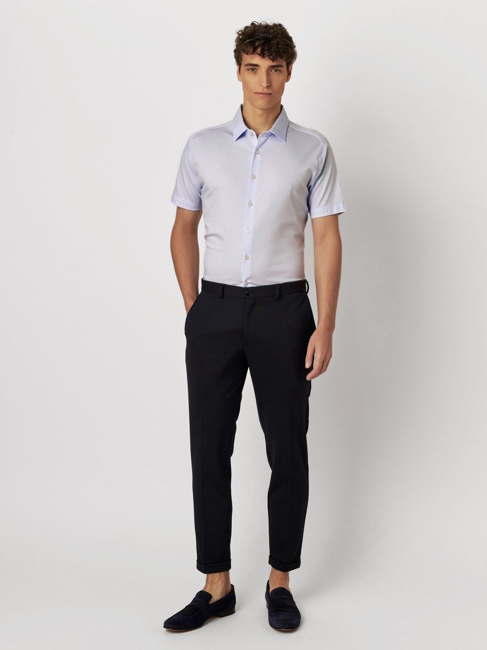 DESOTO Businesshemd Casual Kent mit Kent Kragen