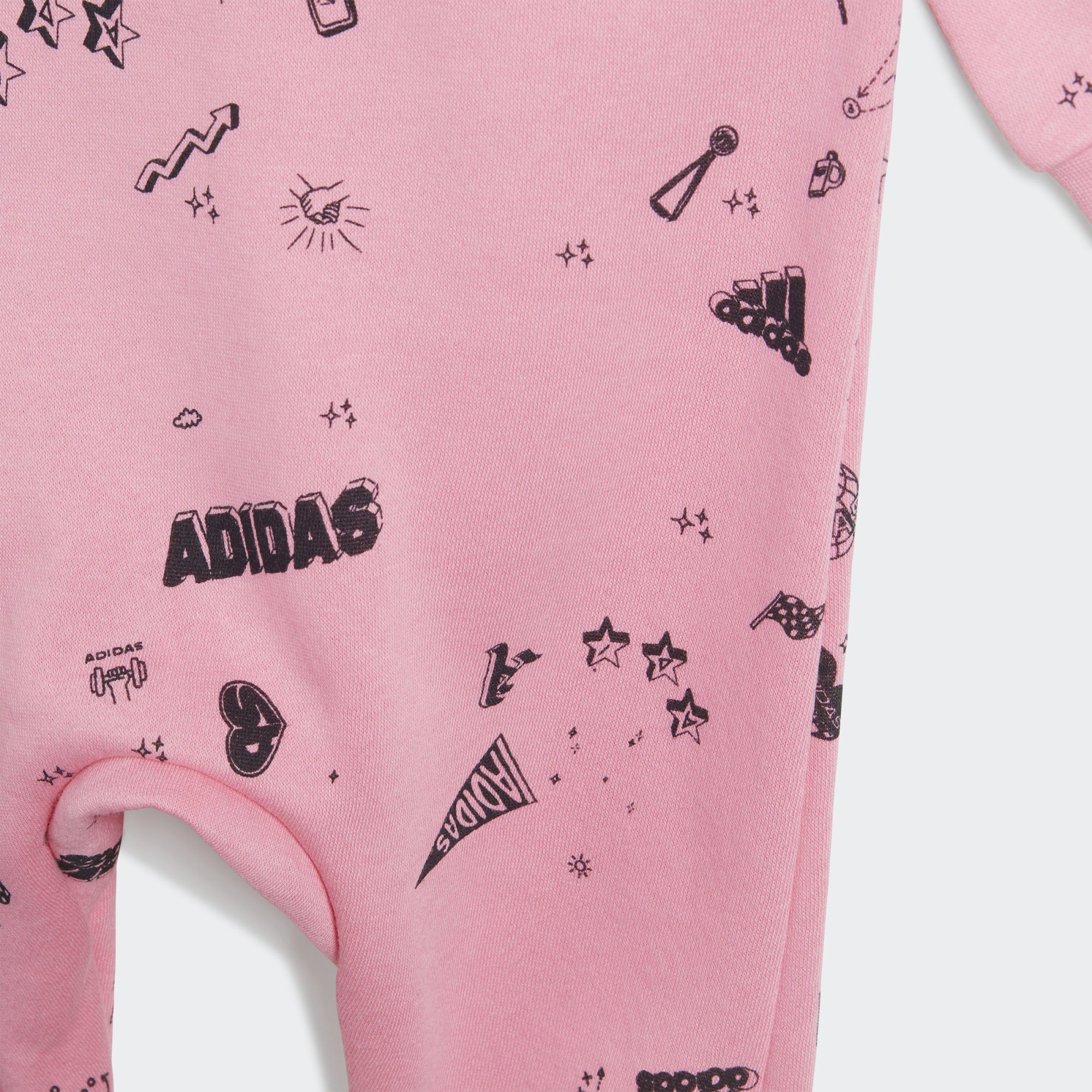 adidas Pink BRAND KIDS / Sportswear LOVE Jumpsuit Bliss / Black White BODY