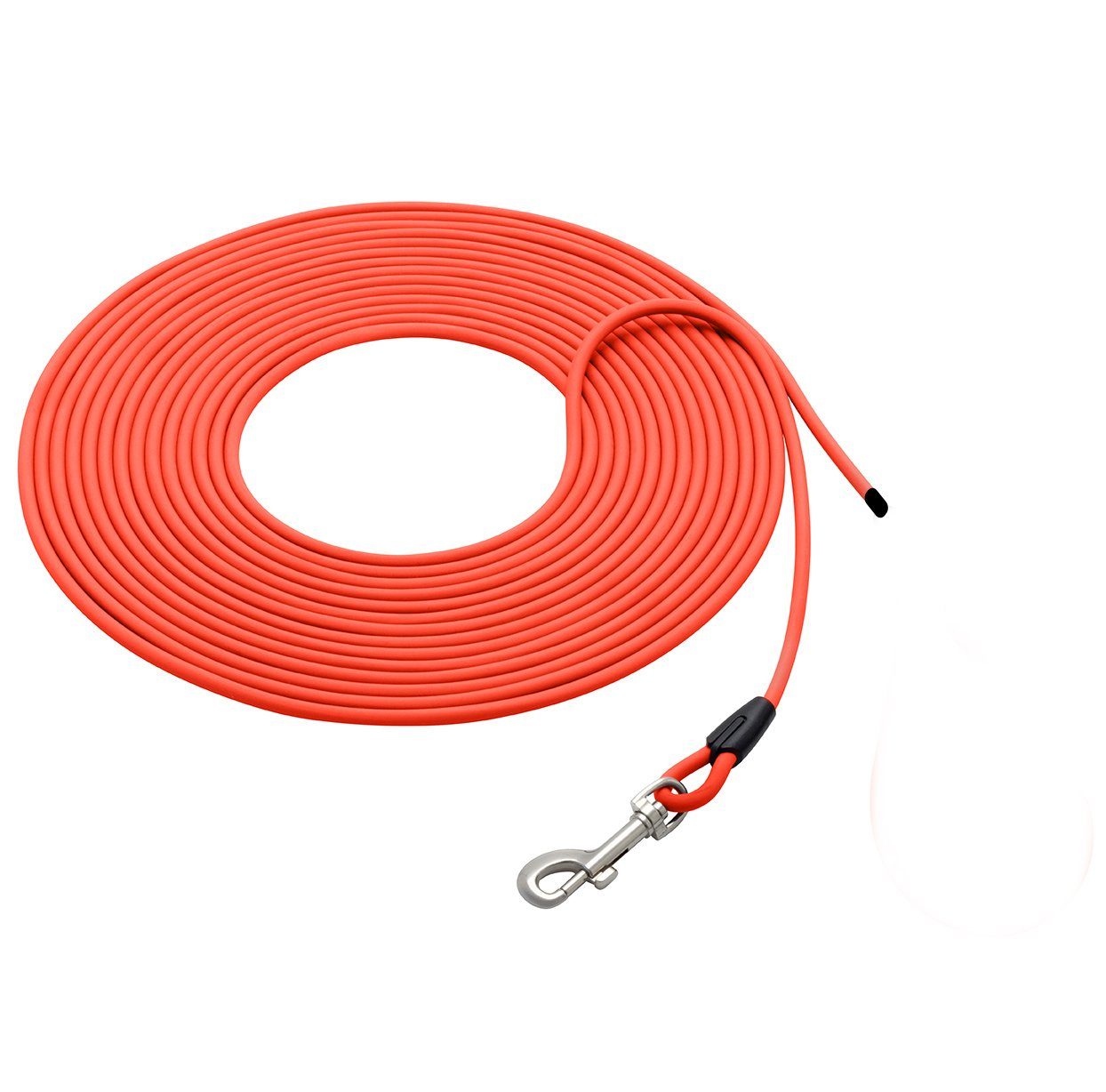 bio-leine Schleppleine bio-leine Schleppleine 6 mm ohne Handschlaufe versch. Длинаn, Biothane verschiedene Длинаn neonorange wasserabweisend