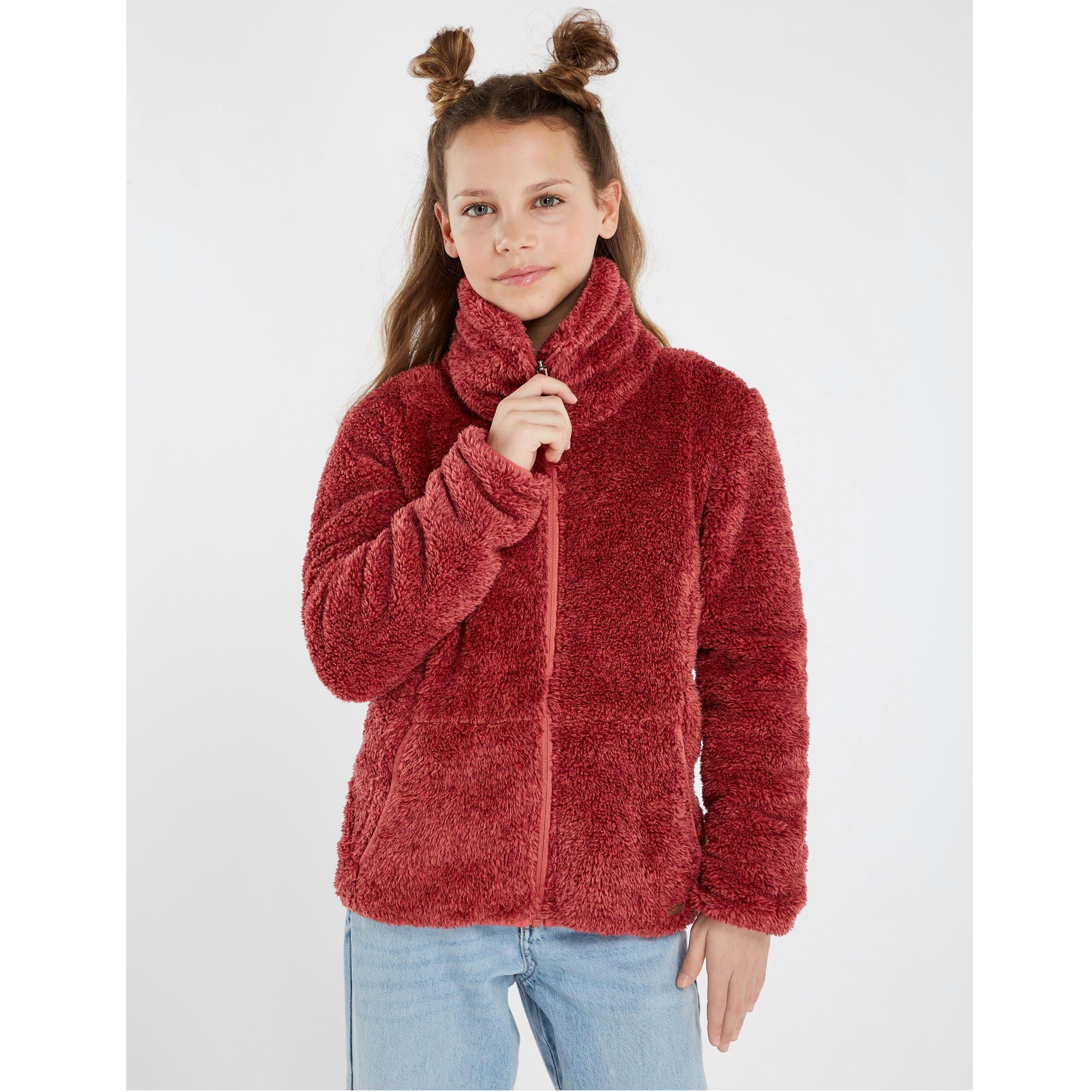 Protest Fleecejacke RIRI JR full zip top Rusticrust Fleecejacke rot