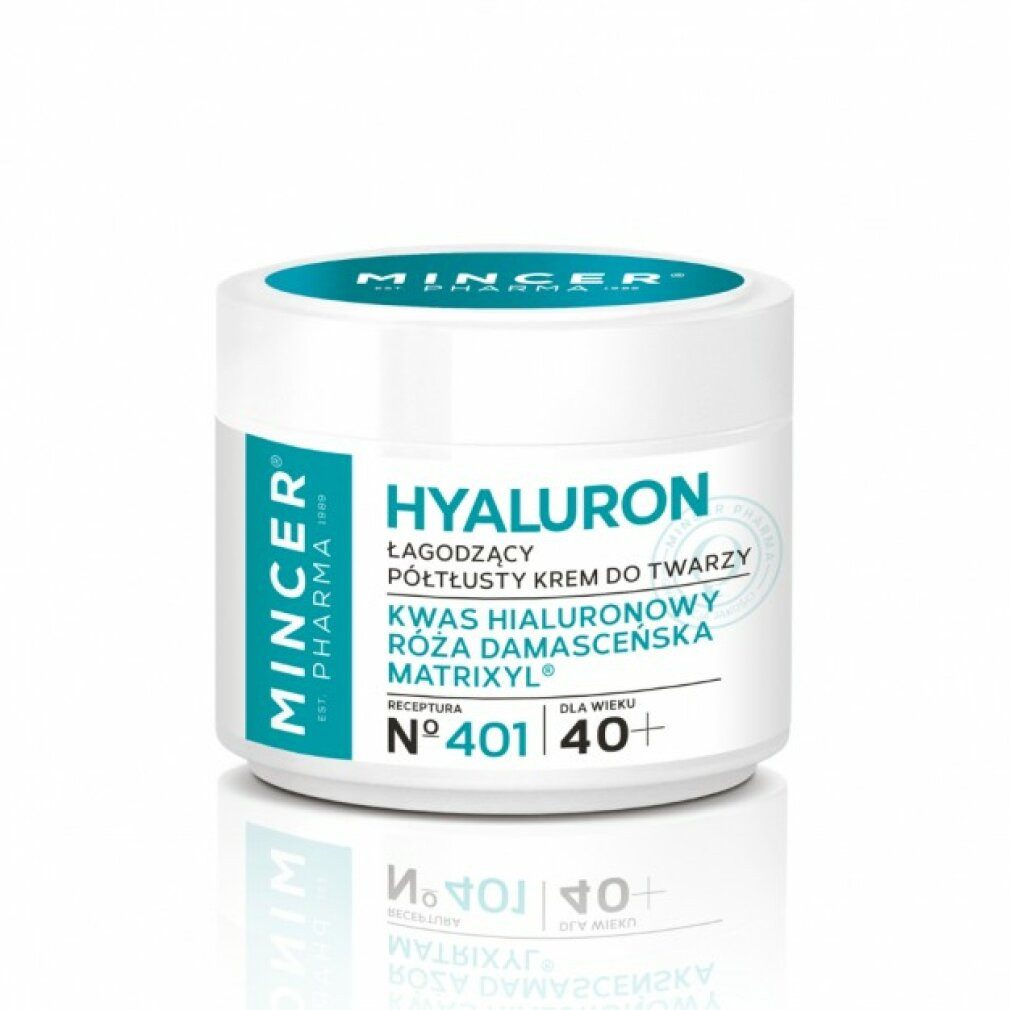 Mincer Pharma Tagescreme Mincer Pharma Hyaluron Beruhigende Halbfett-Gesichtscreme