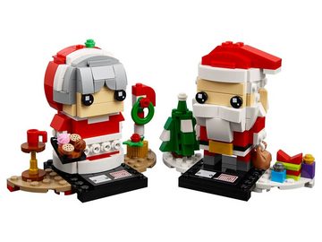 LEGO® Konstruktionsspielsteine LEGO® BrickHeadz - Herr und Frau Weihnachtsmann, (Set, 341 St)