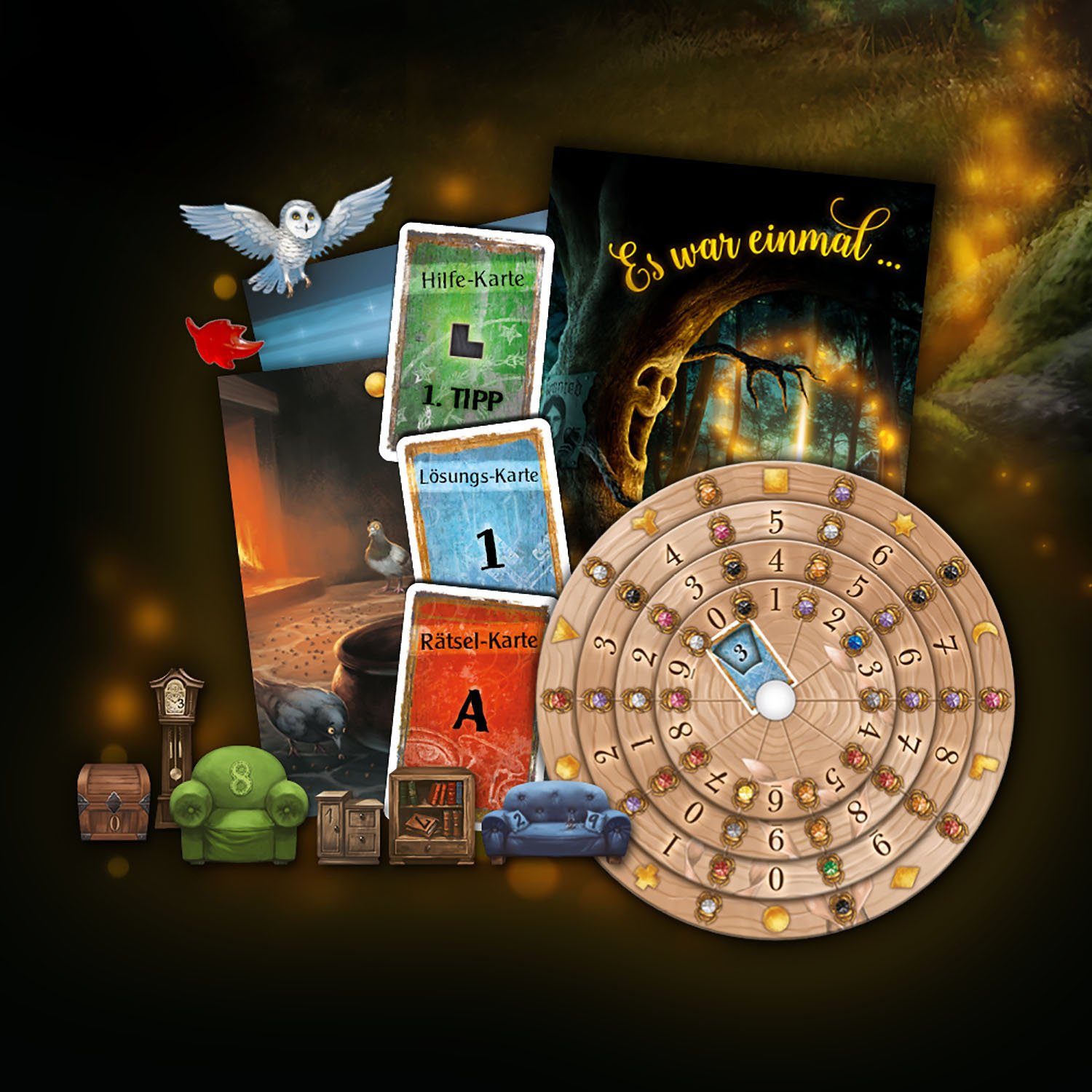 Kosmos Spiel EXIT, Der verwunschene Wald, Rätselspiel, Made in Germany