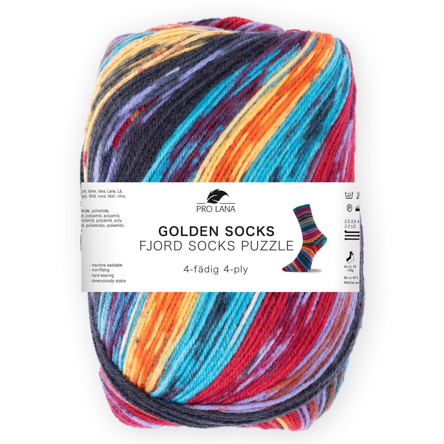 Pro Lana Fjord Socks PUZZLE Sockenwolle Häkelwolle, 420 m (Stricken wird zu günstig online kaufen