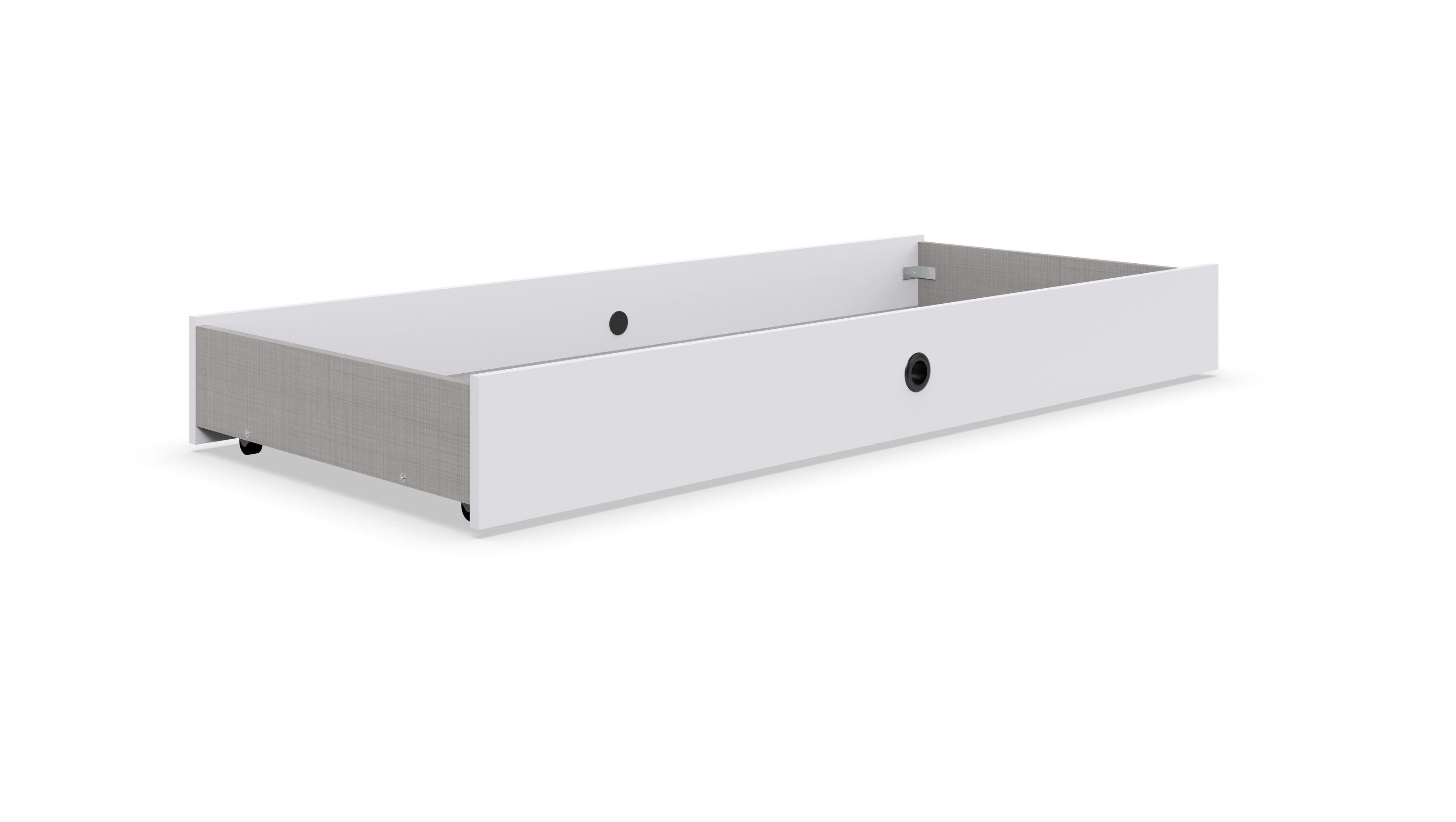 Wimex Bettschubkasten in WEISS - 134x12x56cm (BxHxT)