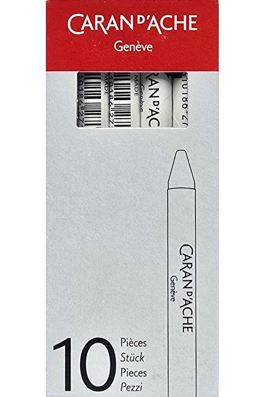 creativ company Aquarellstifte 10x Caran d ´Ache Neocolor II Weiss, (Hahnemühle Expression), für Aquarelltechniken