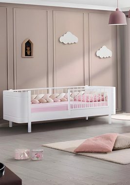 JVmoebel Kinderbett Stilvolle Kinderbett Weiß Bett Kinderzimmer Kinderzimmermöbel Holz neu (1-tlg., Bett), Made in Europa