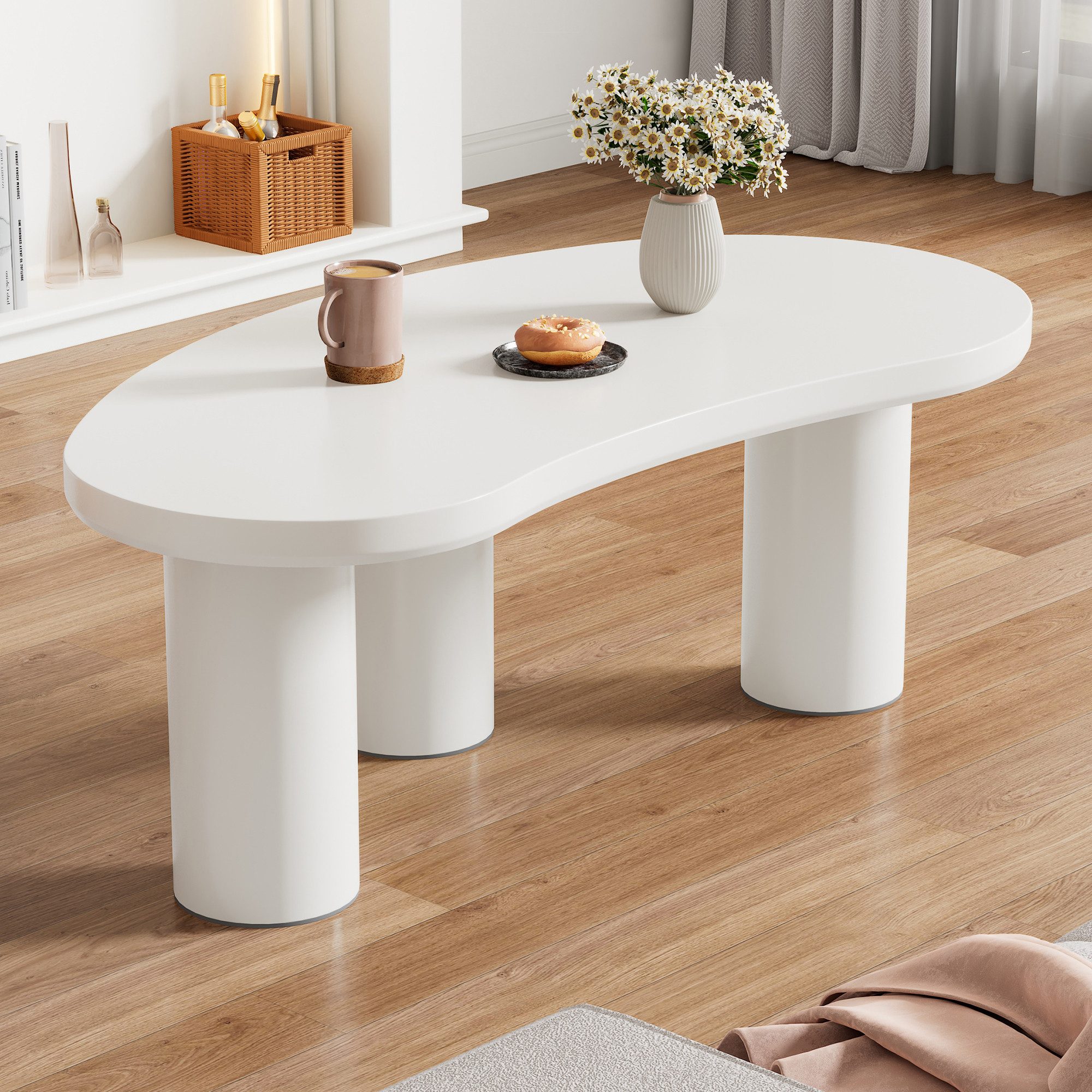 MODFU Couchtisch Beistelltisch Scandi (Wohnzimmertisch, 1-St), günstig online kaufen