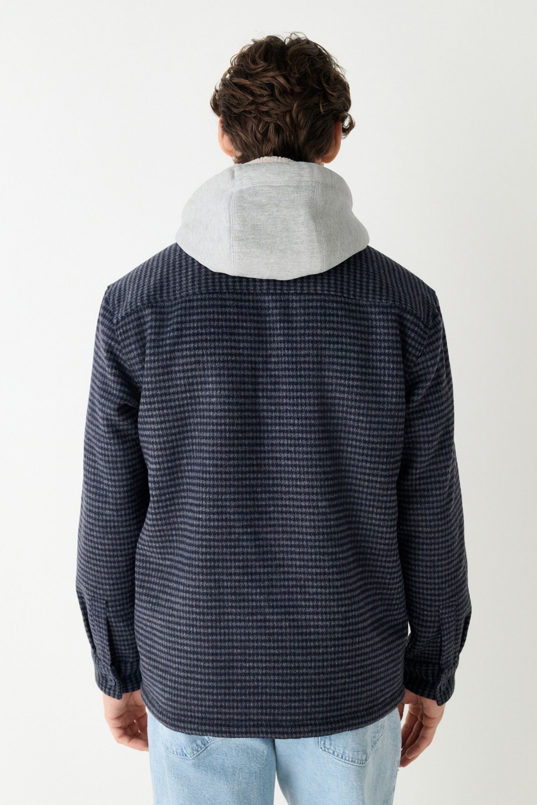 Next Hemdjacke Karierte Hemdjacke mit Kapuze günstig online kaufen