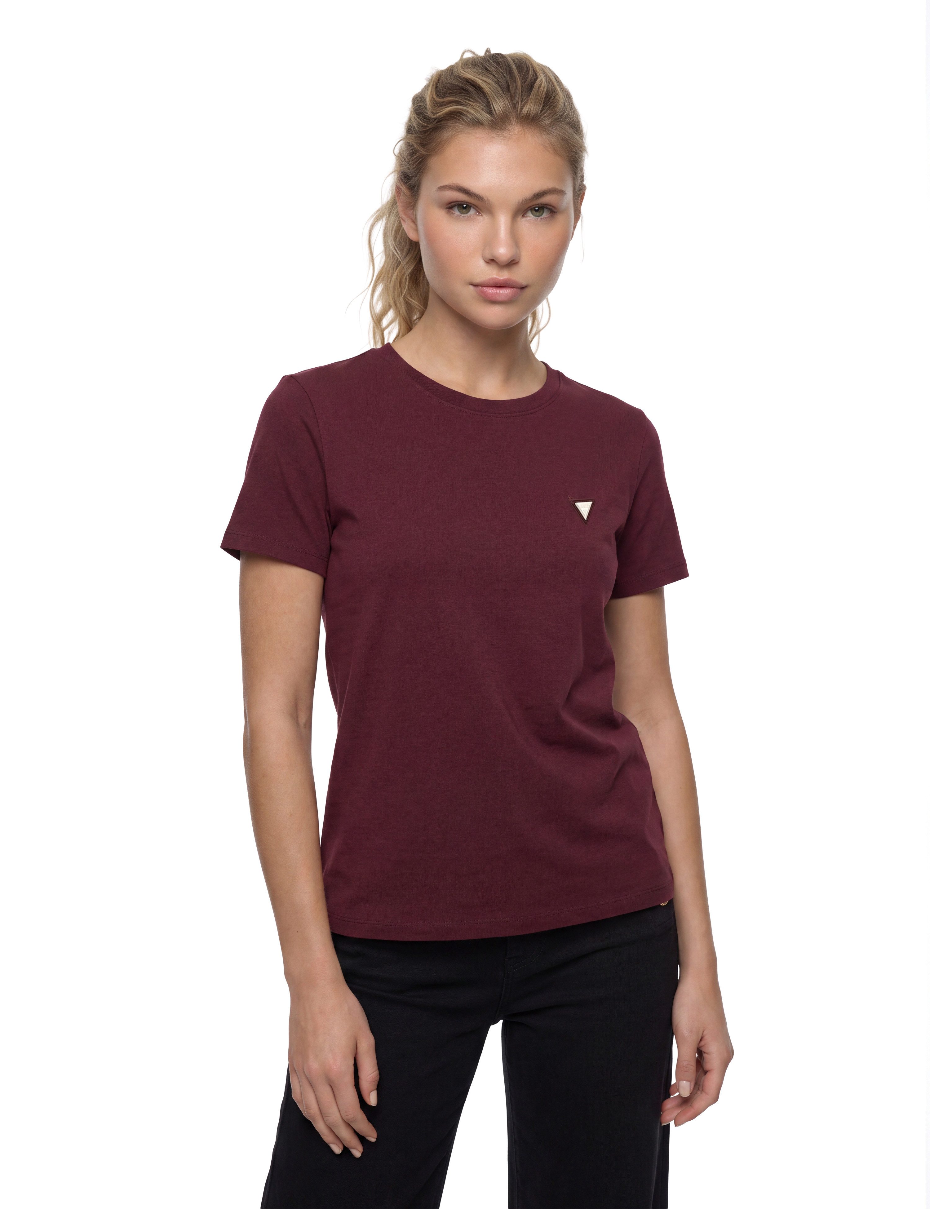 Guess T-Shirt COLETTE T-SHIRT mit Rundhals, Regular Fit
