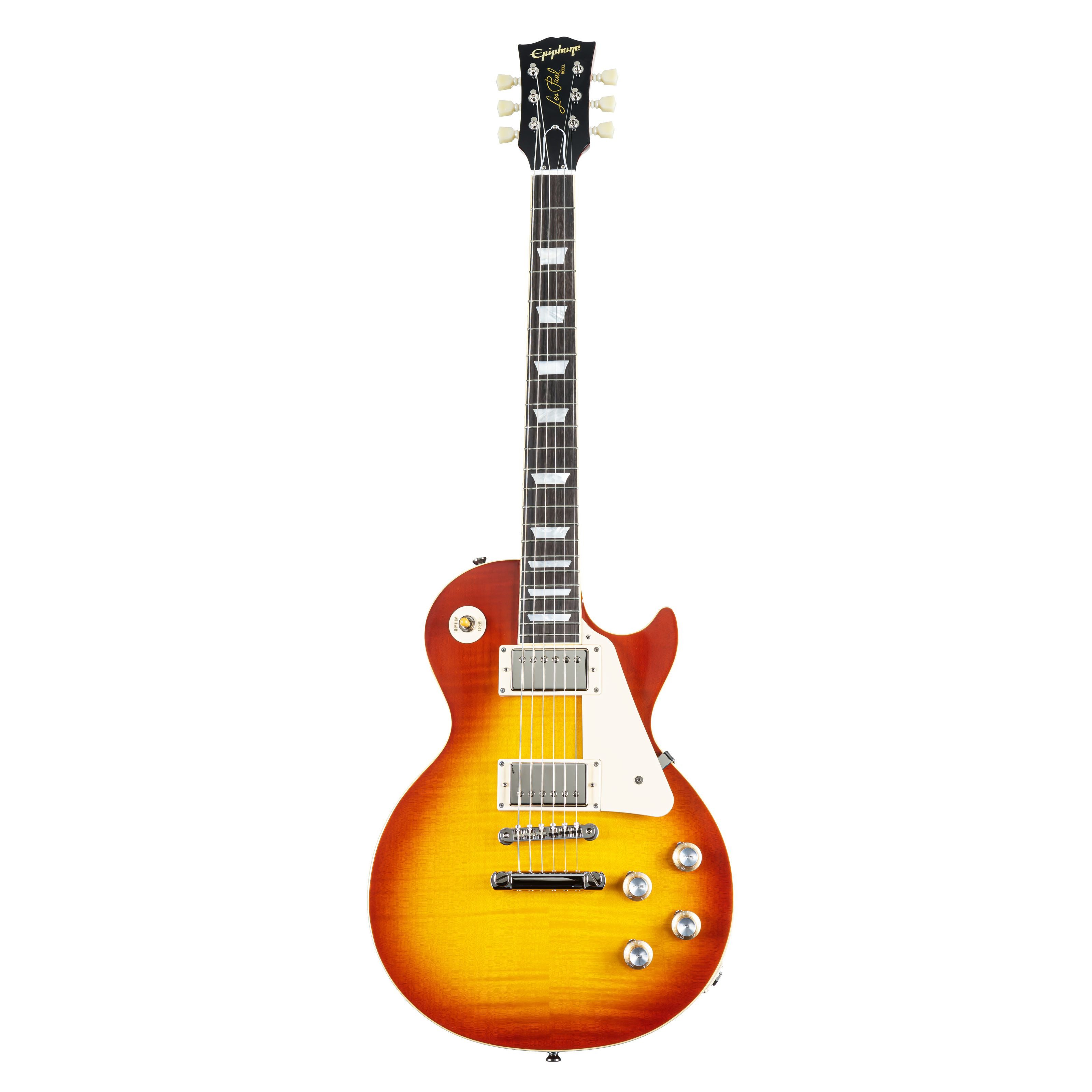 Epiphone E-Gitarre, E-Gitarren, Single Cut Modelle, 1960 Les Paul Standard Reissue Washed Cherry Sunburst - Single Cut
