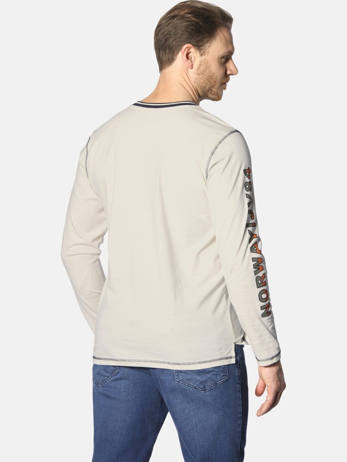 Jan Vanderstorm Langarmshirt RAGNHILD mit coolen Prints günstig online kaufen