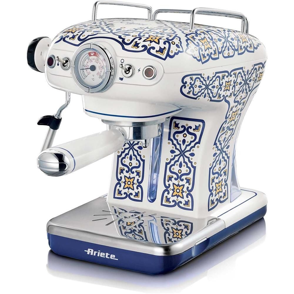 Ariete Espressomaschine 1389 Capri, für Kaffeepulver und Pads 850W blau weiß