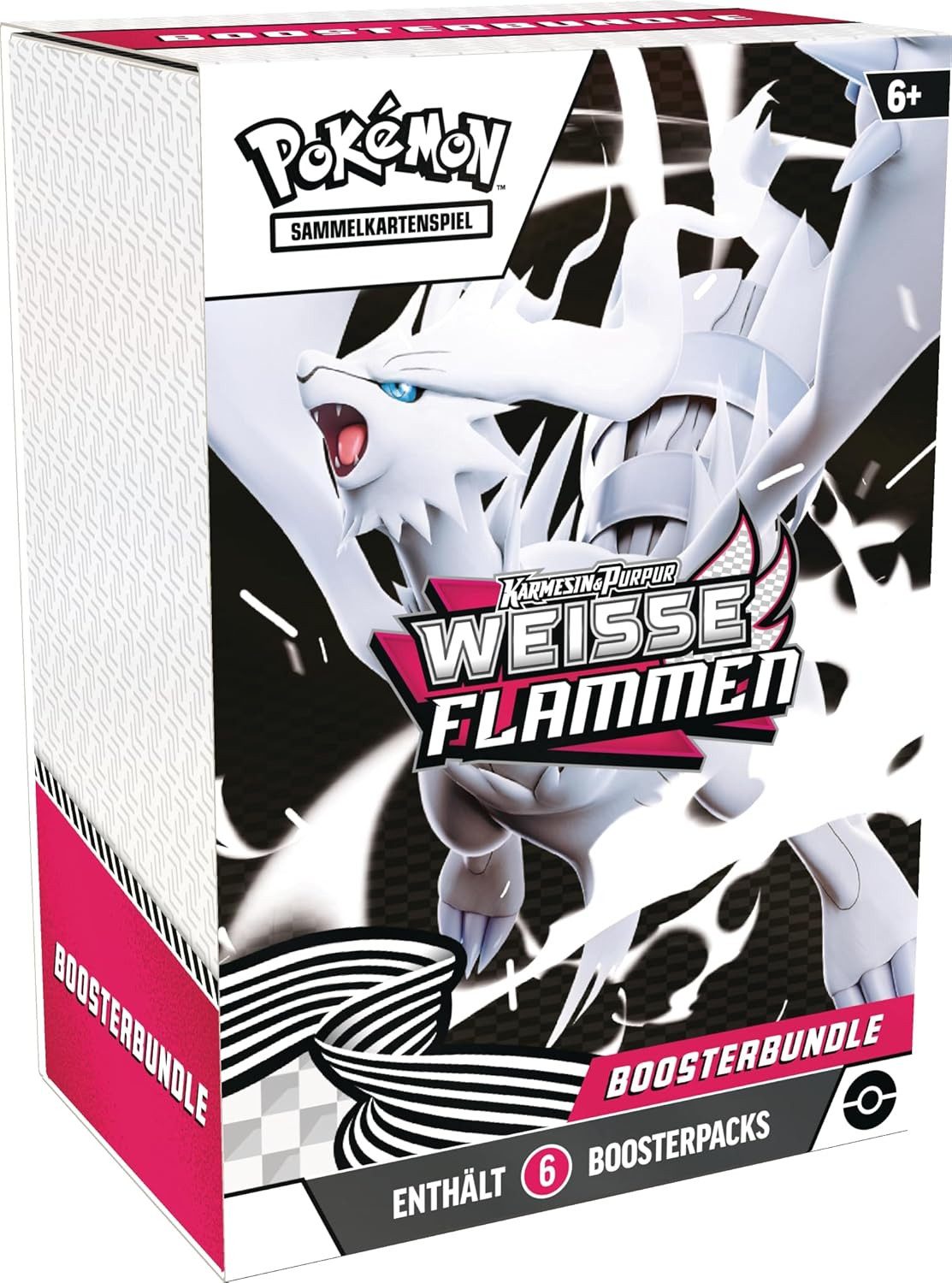 POKÉMON Sammelkarte TCG Karmesin & Purpur: Weiße Flammen Booster Bundle Deutsch, Enthält 6 Booster Packs